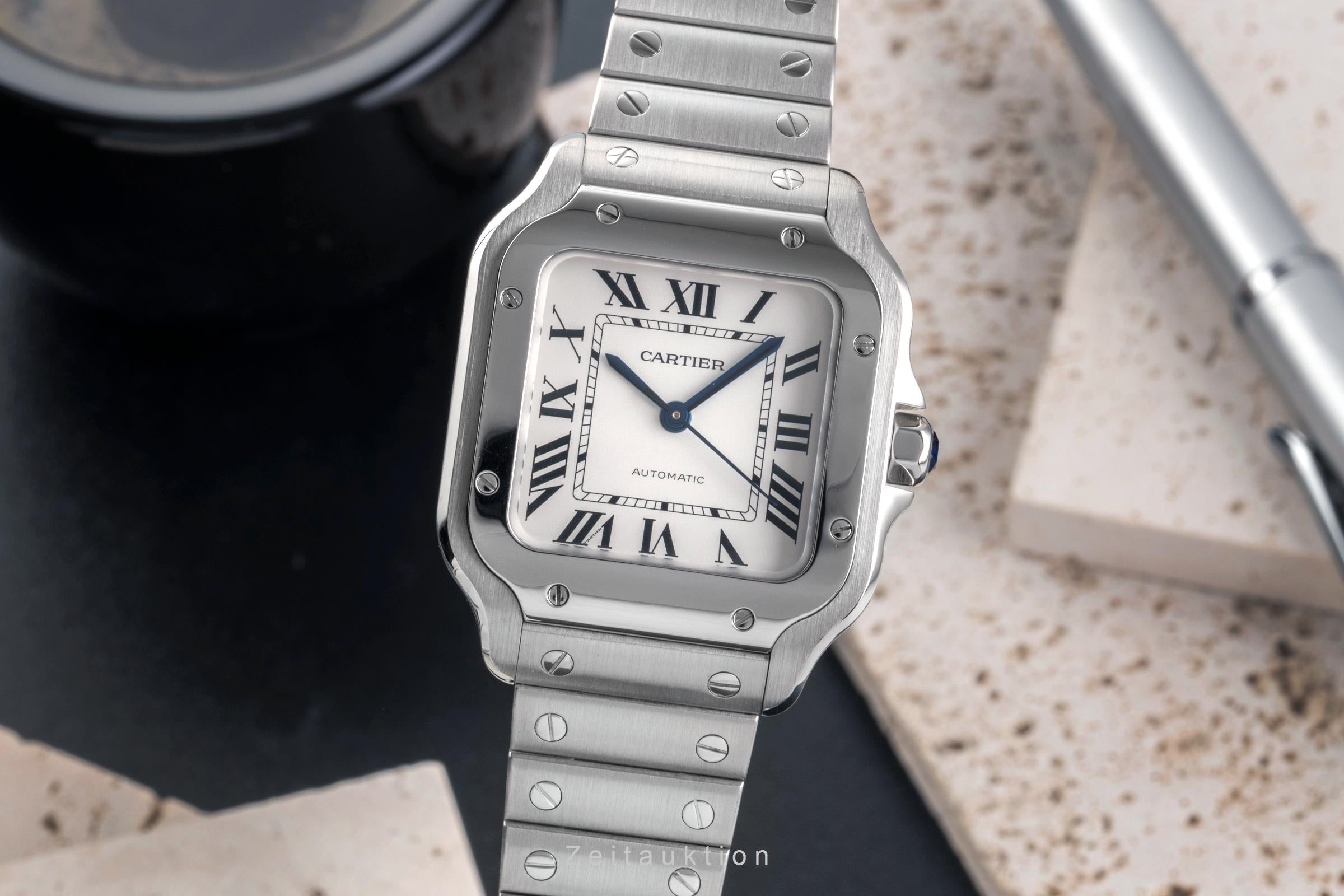 Cartier Santos Stahl Automatik 1847-2 MC WSSA0010 2504679