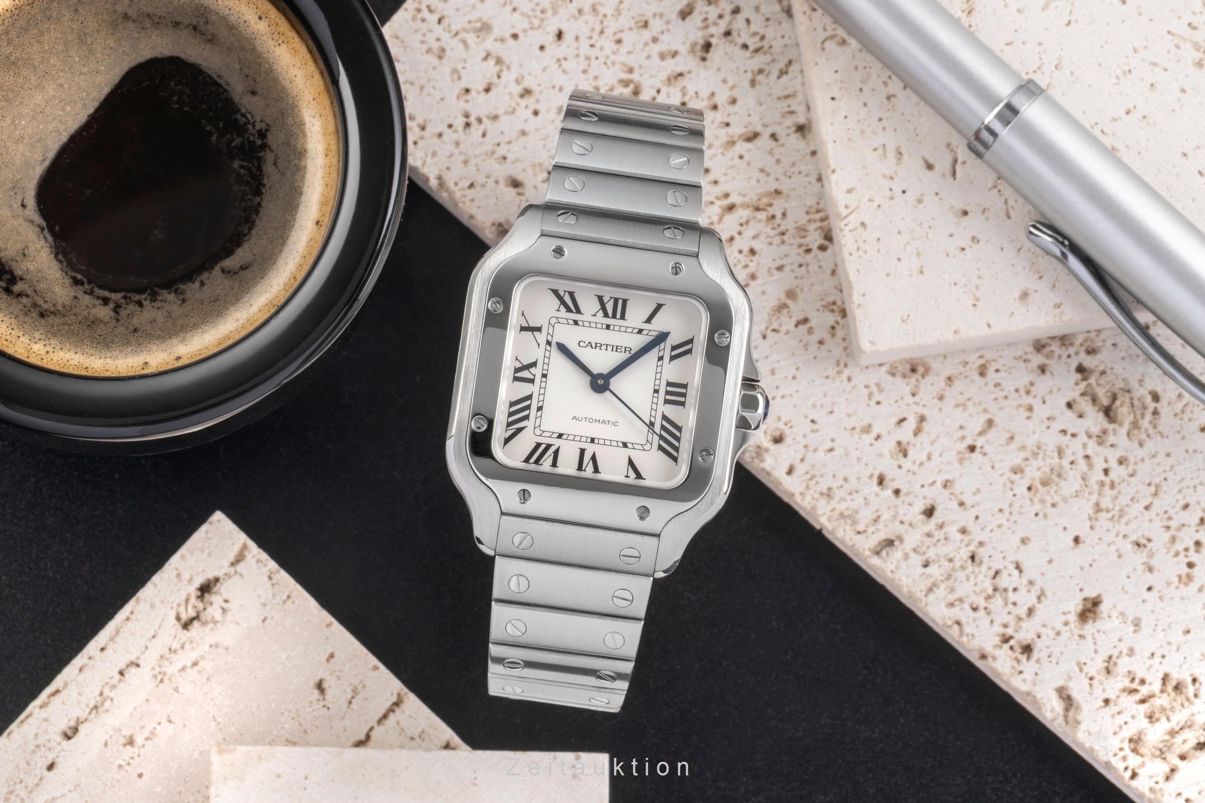 Cartier Santos steel automatic men's watch WSSA0010 LP: 8050EUR  [2504679]