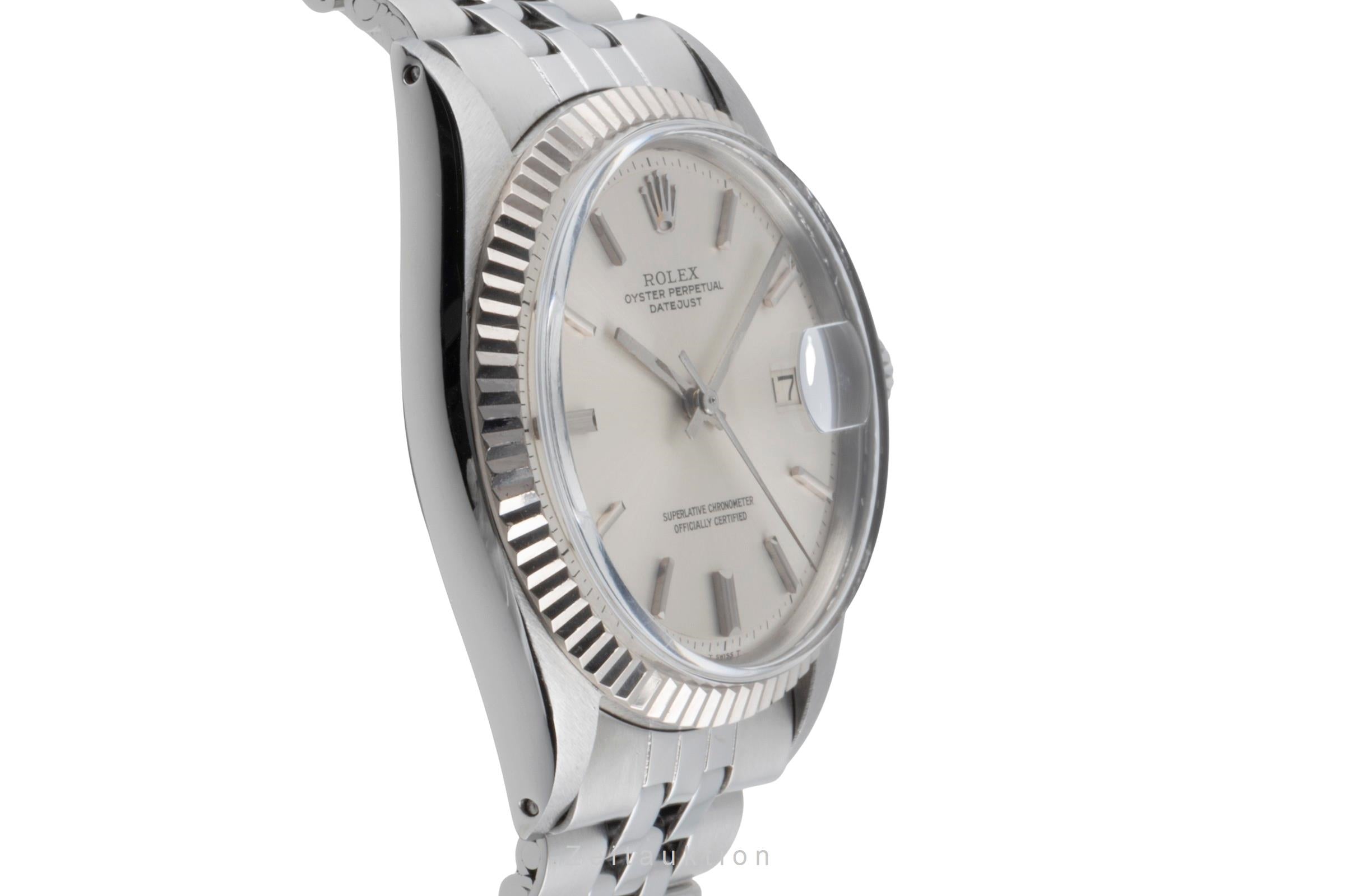 Rolex Datejust 36 Silver Dial Oyster Edelstahl Weissgold Ref. 1601 Vintage  [2504682]