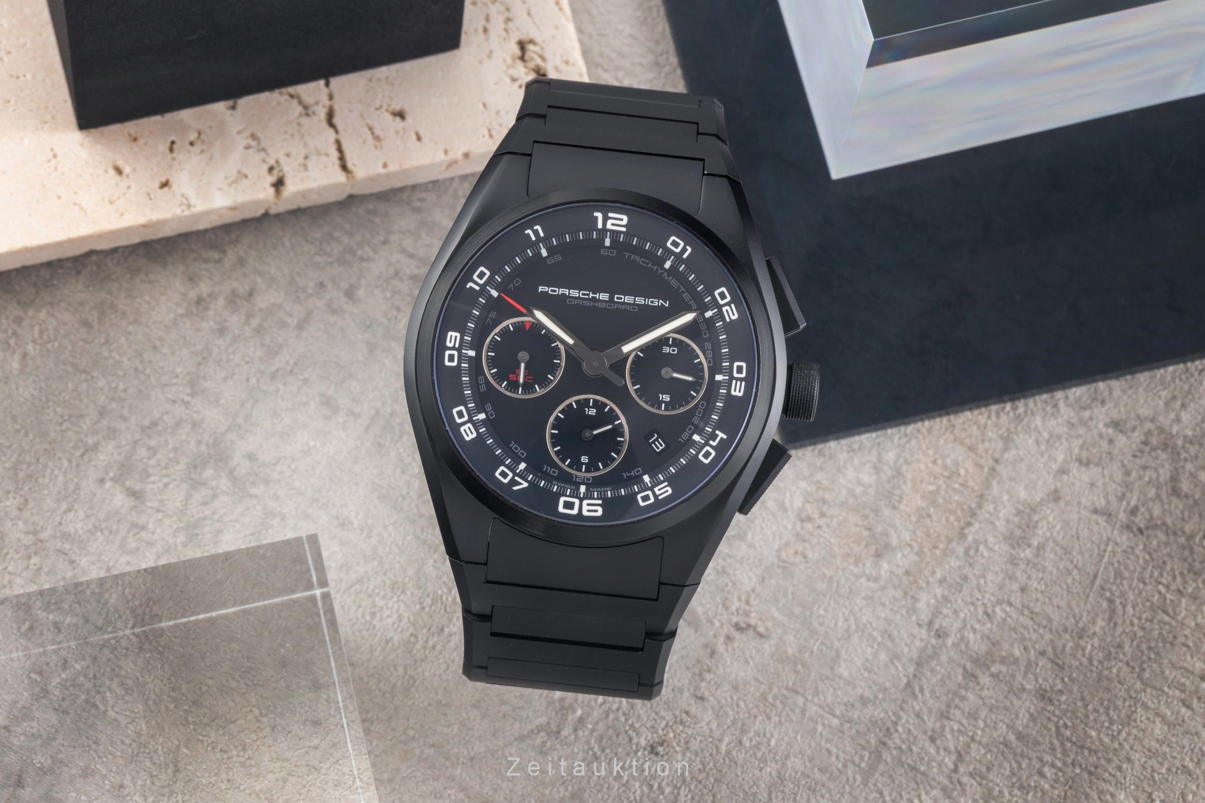 PORSCHE DESIGN ヒュミドール No Reserve Porsche Design P'6620 Dashboard Titanium Chronograph