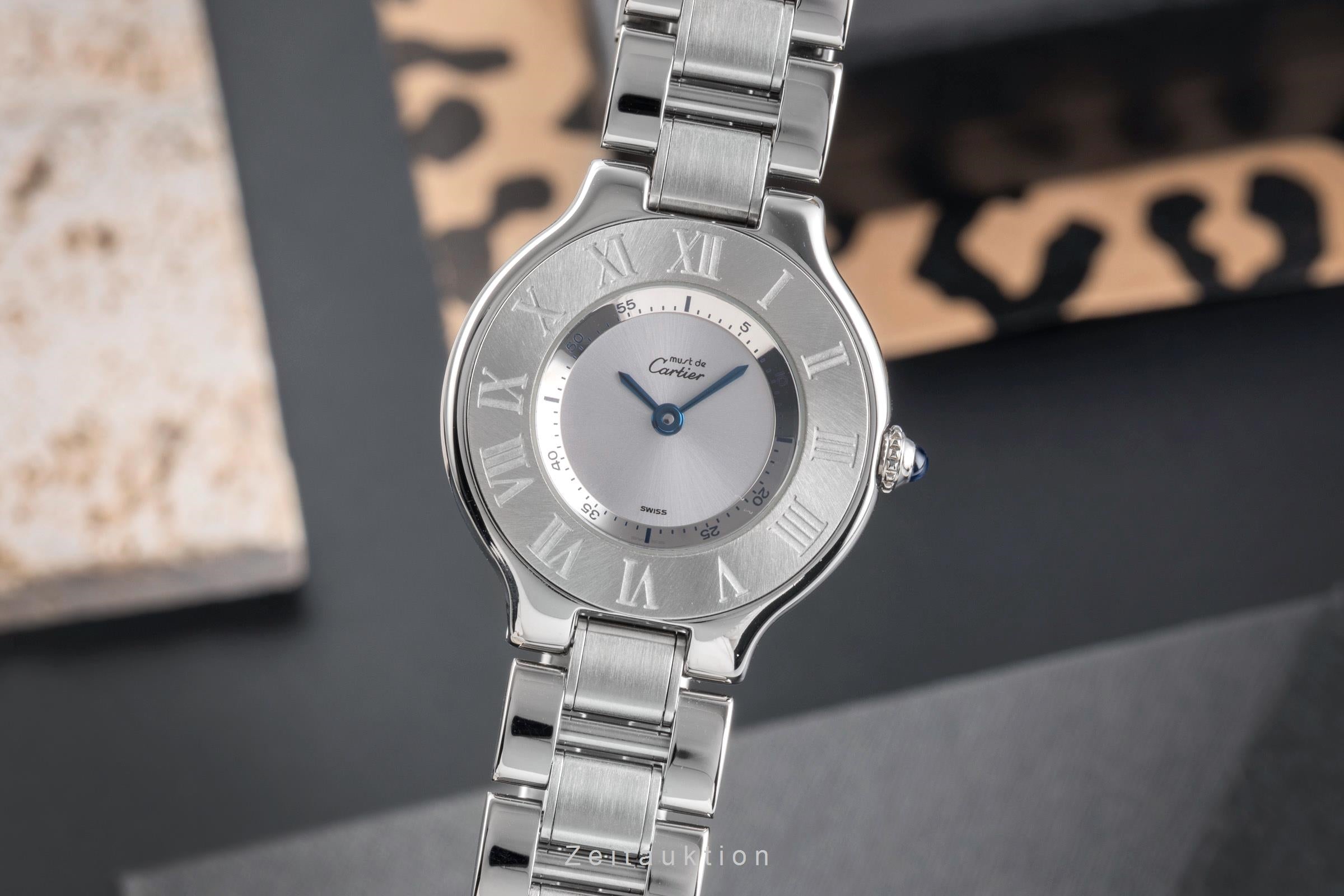 Cartier Must De Cartier 21 steel quartz Kal. 690 Ref. W10109T2