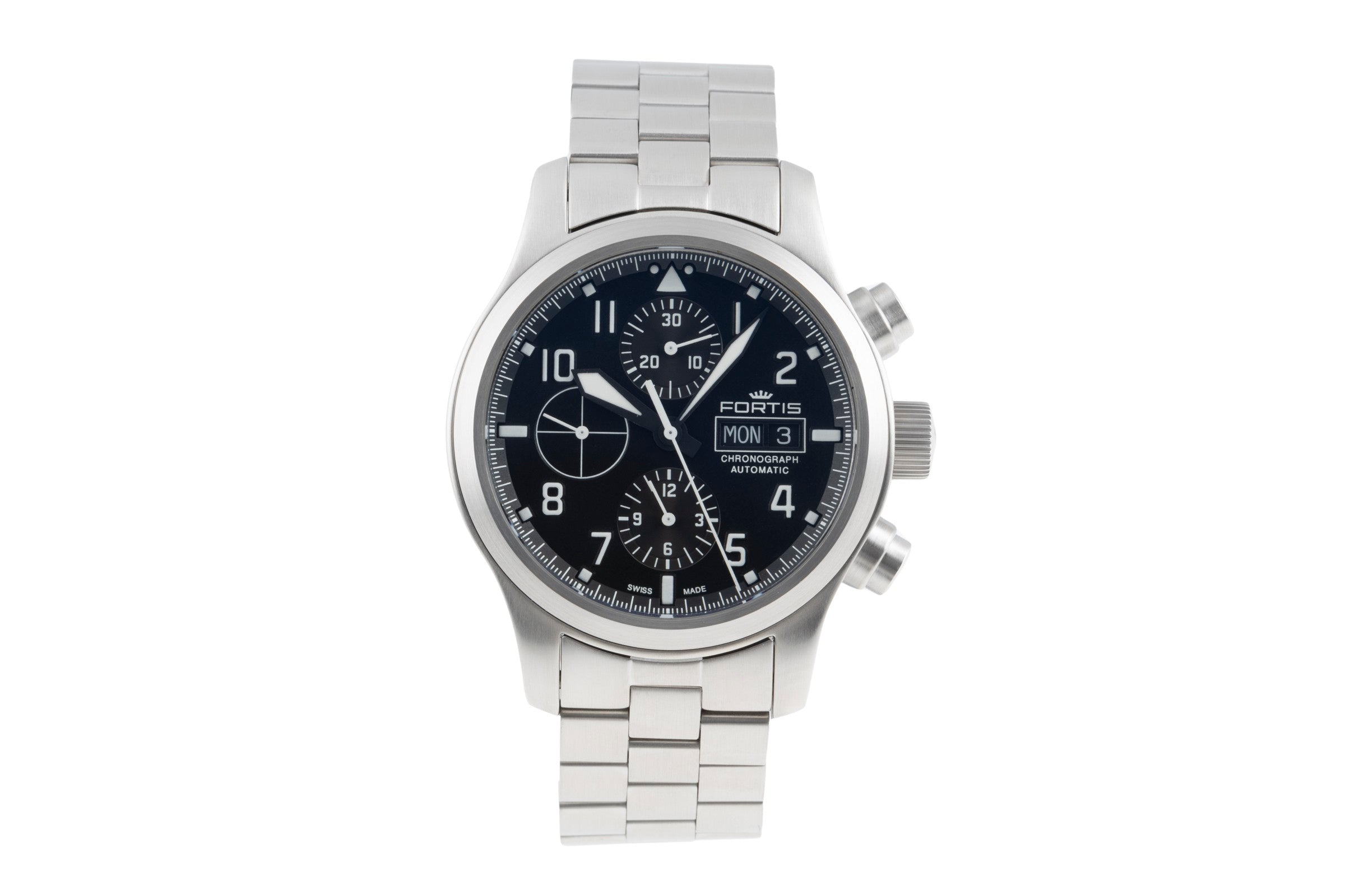 Fortis Aeromaster chronographe acier automatique montre pour hommes 656.10.141  [2504691]