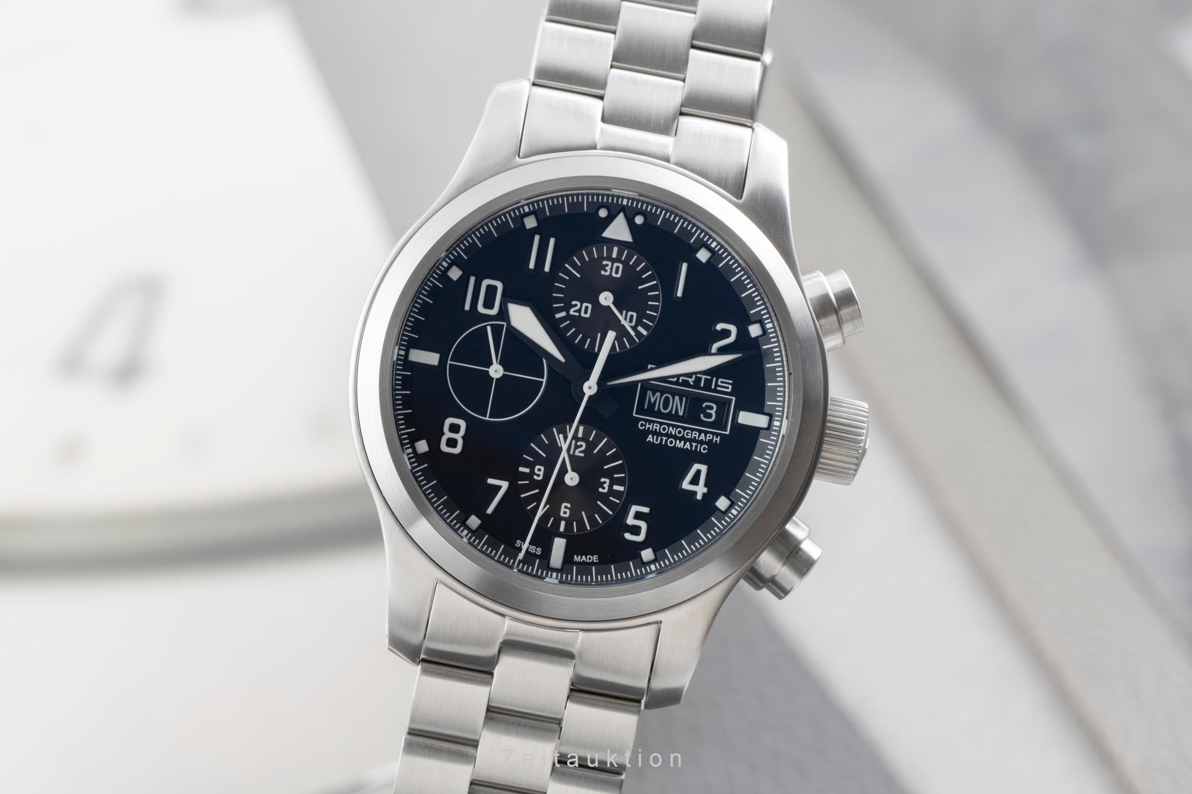 Fortis Aeromaster chronographe acier automatique montre pour hommes 656.10.141  [2504691]