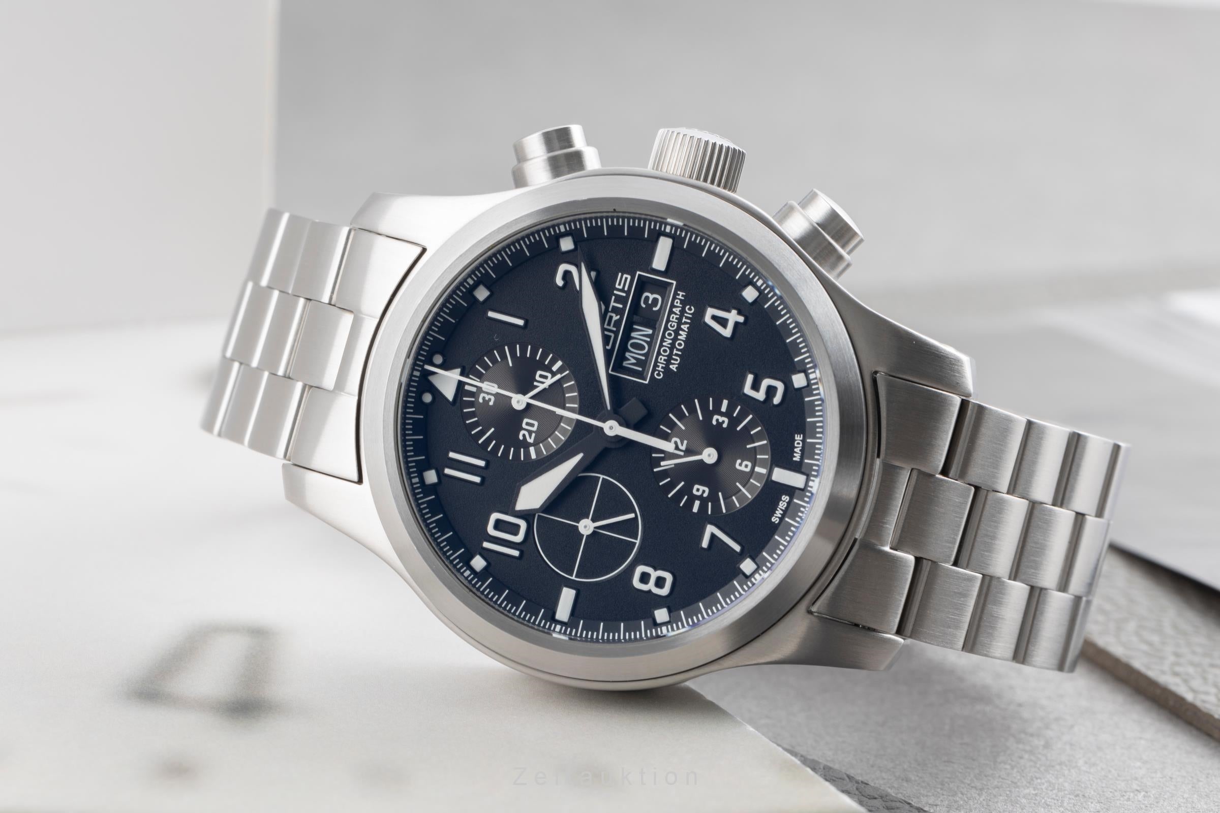 Fortis Aeromaster chronographe acier automatique montre pour hommes 656.10.141  [2504691]