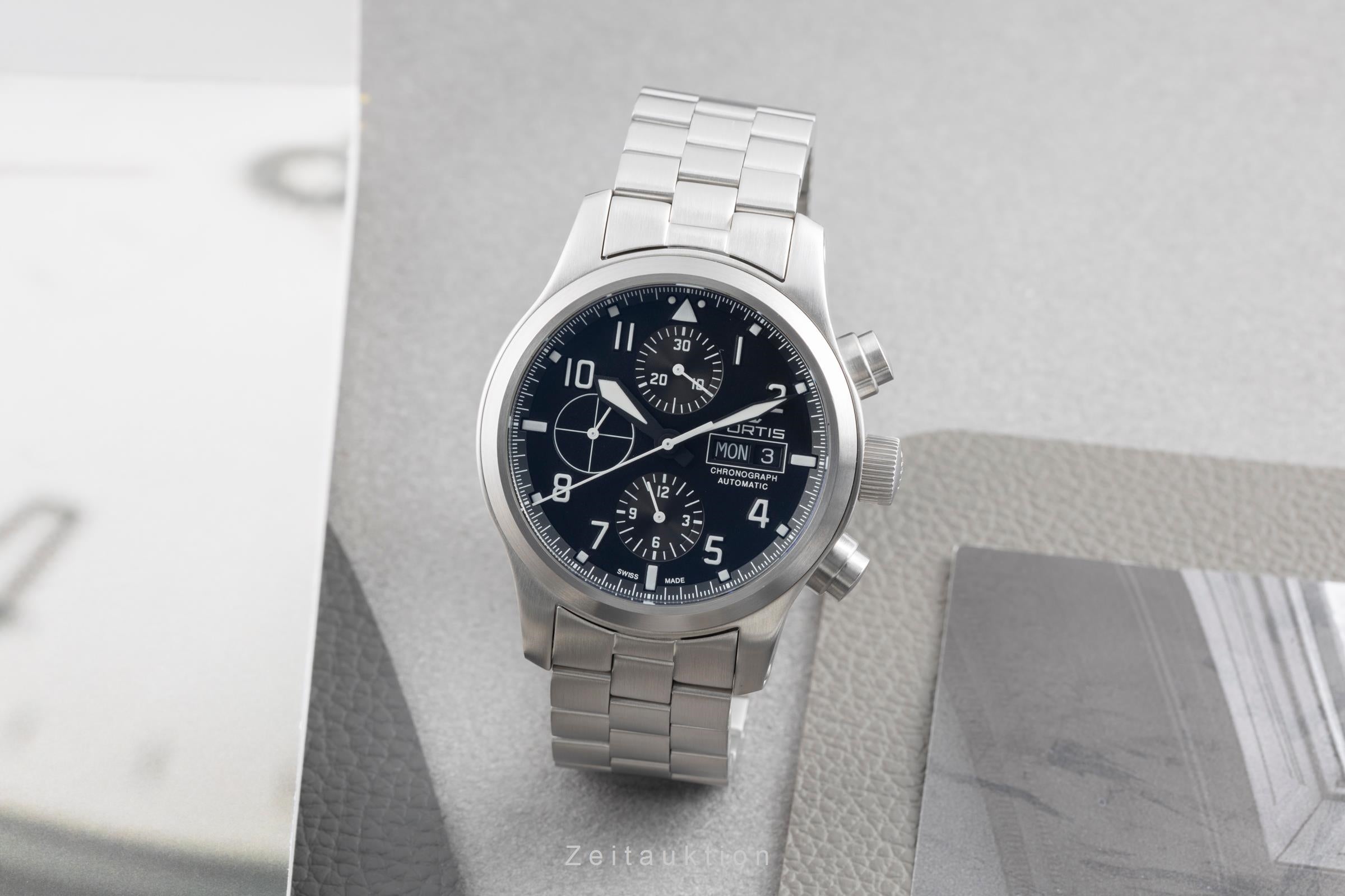 Fortis Aeromaster chronographe acier automatique montre pour hommes 656.10.141  [2504691]