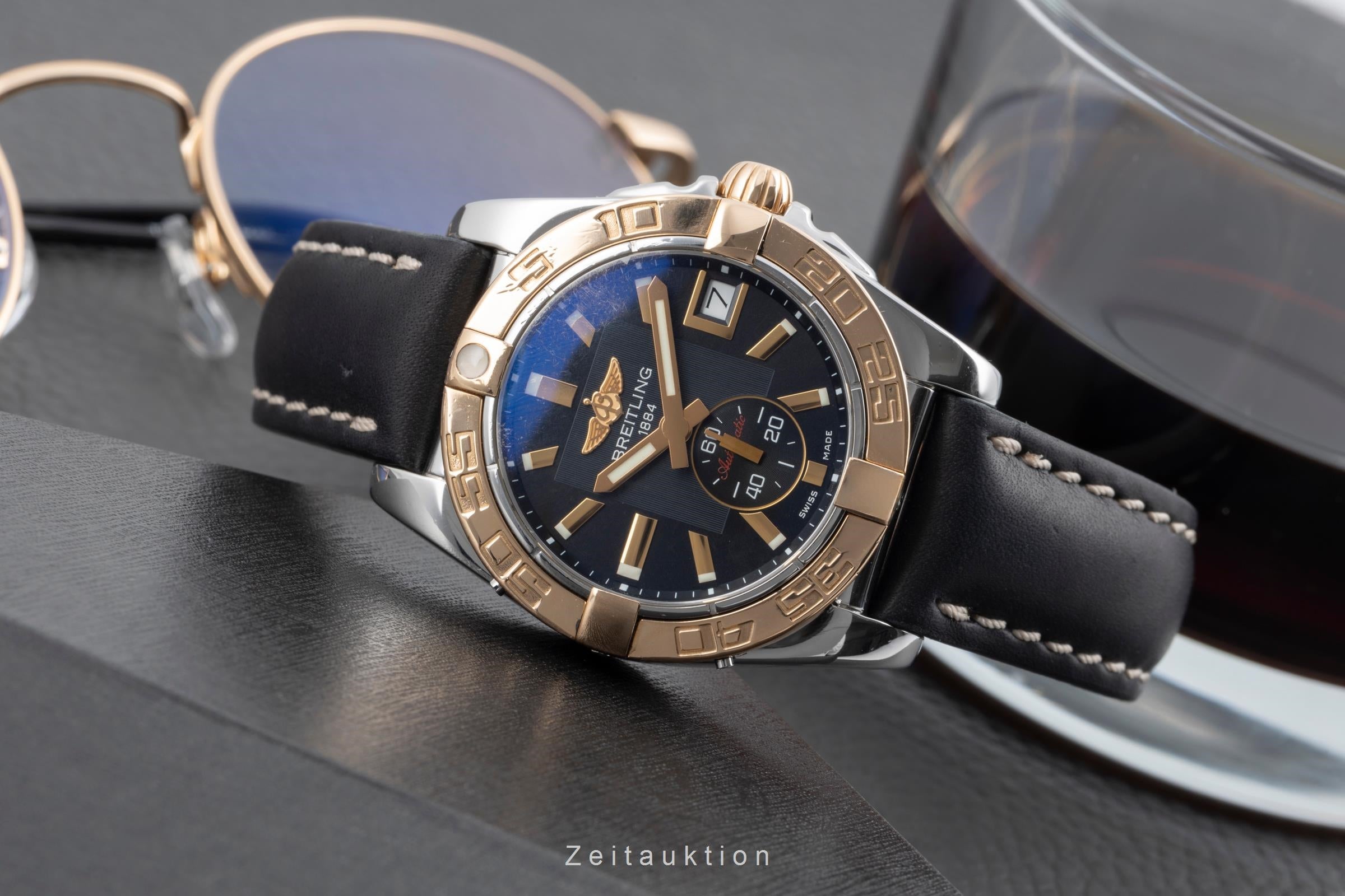 Breitling Galactic 36 Black Dial Stahl Rosegold Automatik Herrenuhr Ref. C37330 [2504696]