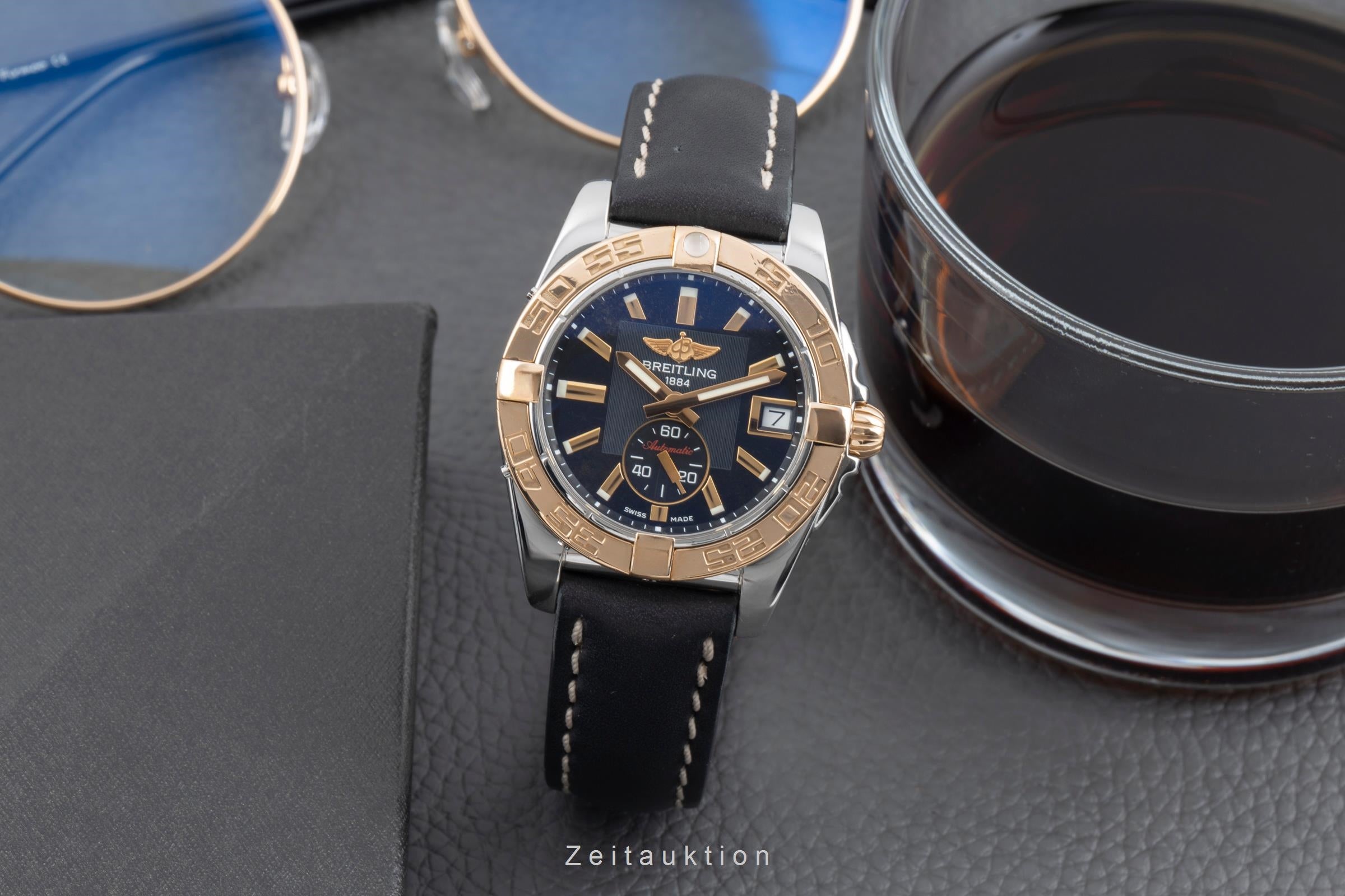 Breitling Galactic 36 Black Dial Stahl Rosegold Automatik Herrenuhr Ref. C37330 [2504696]