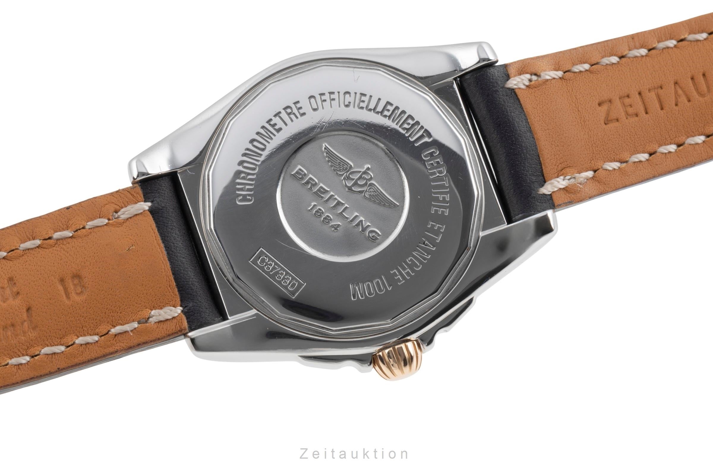 Breitling Galactic 36 Black Dial Stahl Rosegold Automatik Herrenuhr Ref. C37330 [2504696]