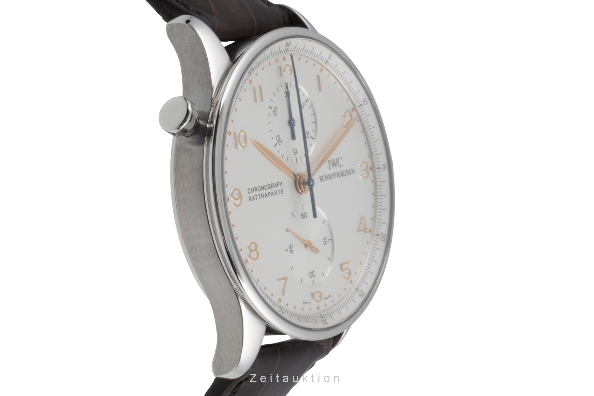 IWC Portugieser chronograph steel manual winding men's watch IW371202  [2504697]