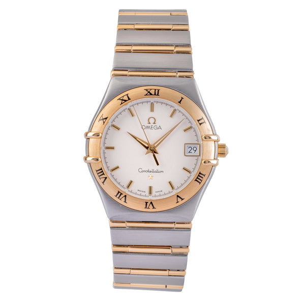 Omega Constellation steel / gold quartz men's watch 1212.30.00  [2504699]