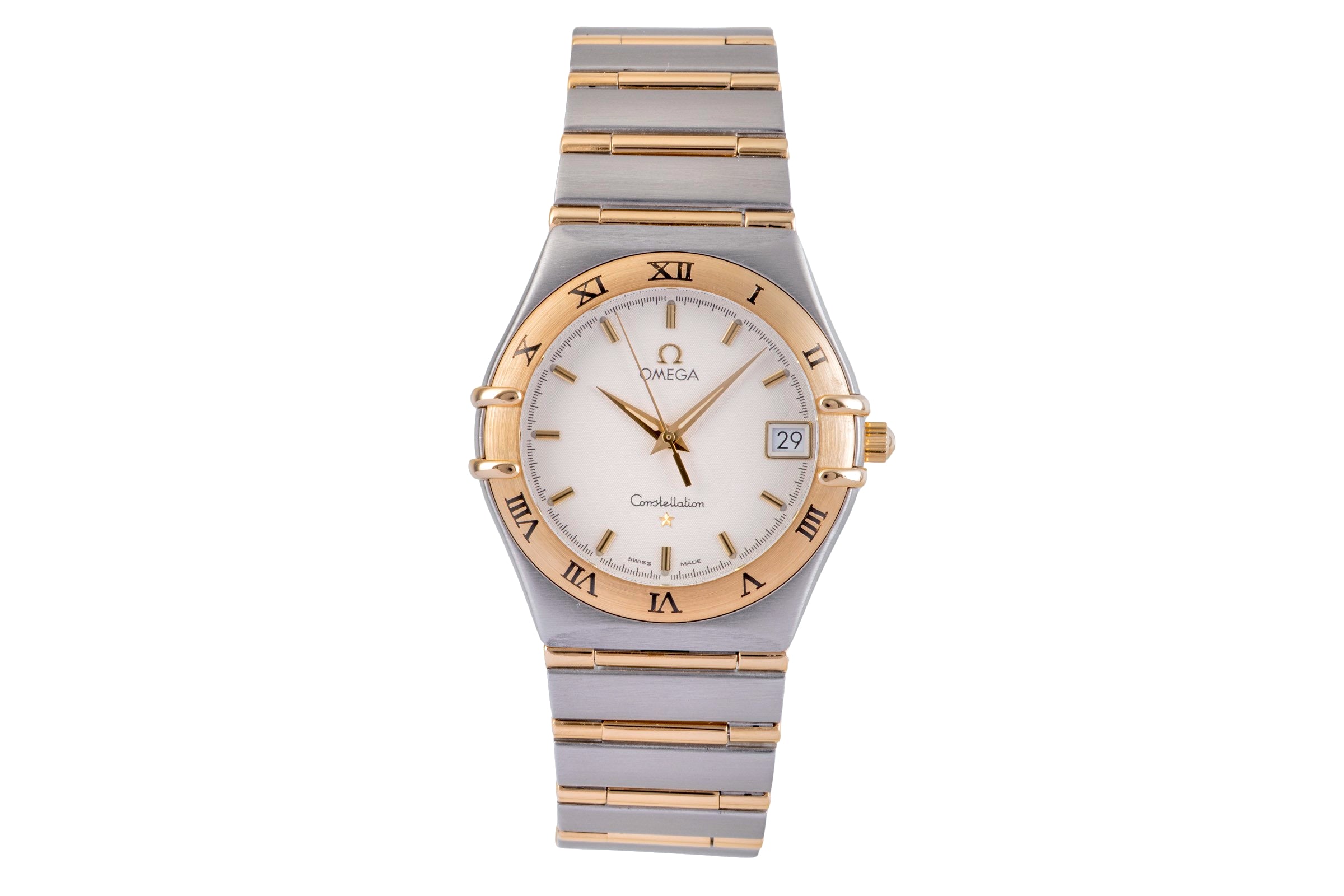Omega Constellation steel / gold quartz men's watch 1212.30.00  [2504699]