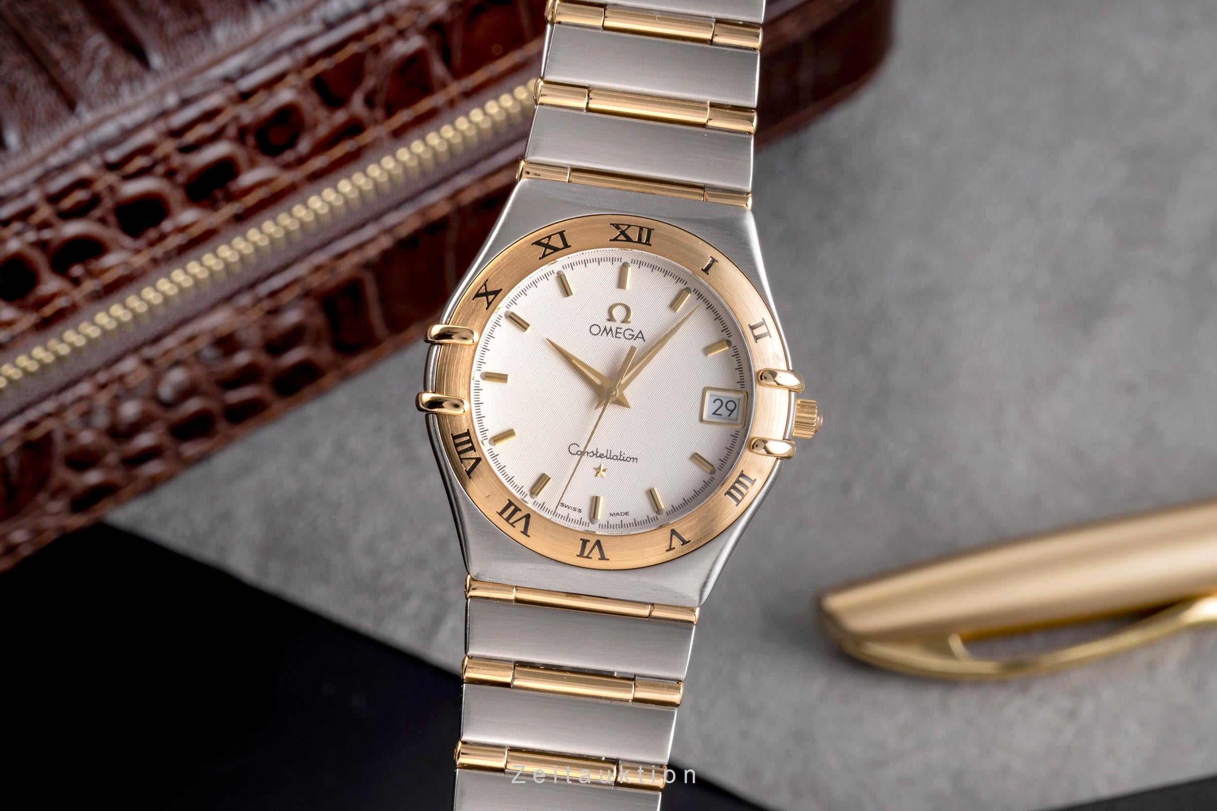 Omega Constellation steel / gold quartz men's watch 1212.30.00  [2504699]