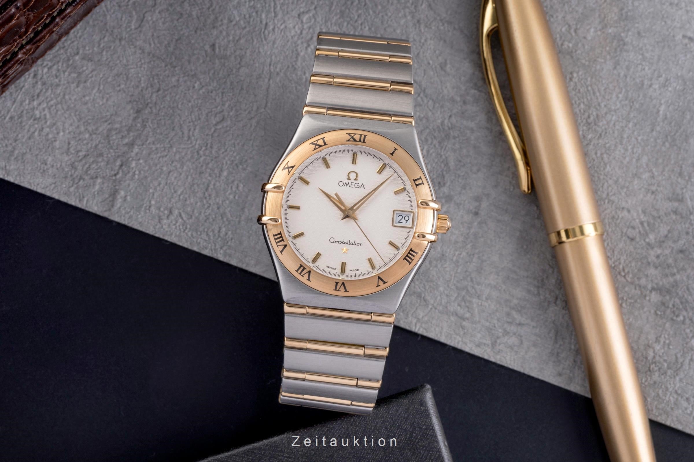 Omega Constellation steel / gold quartz men's watch 1212.30.00  [2504699]