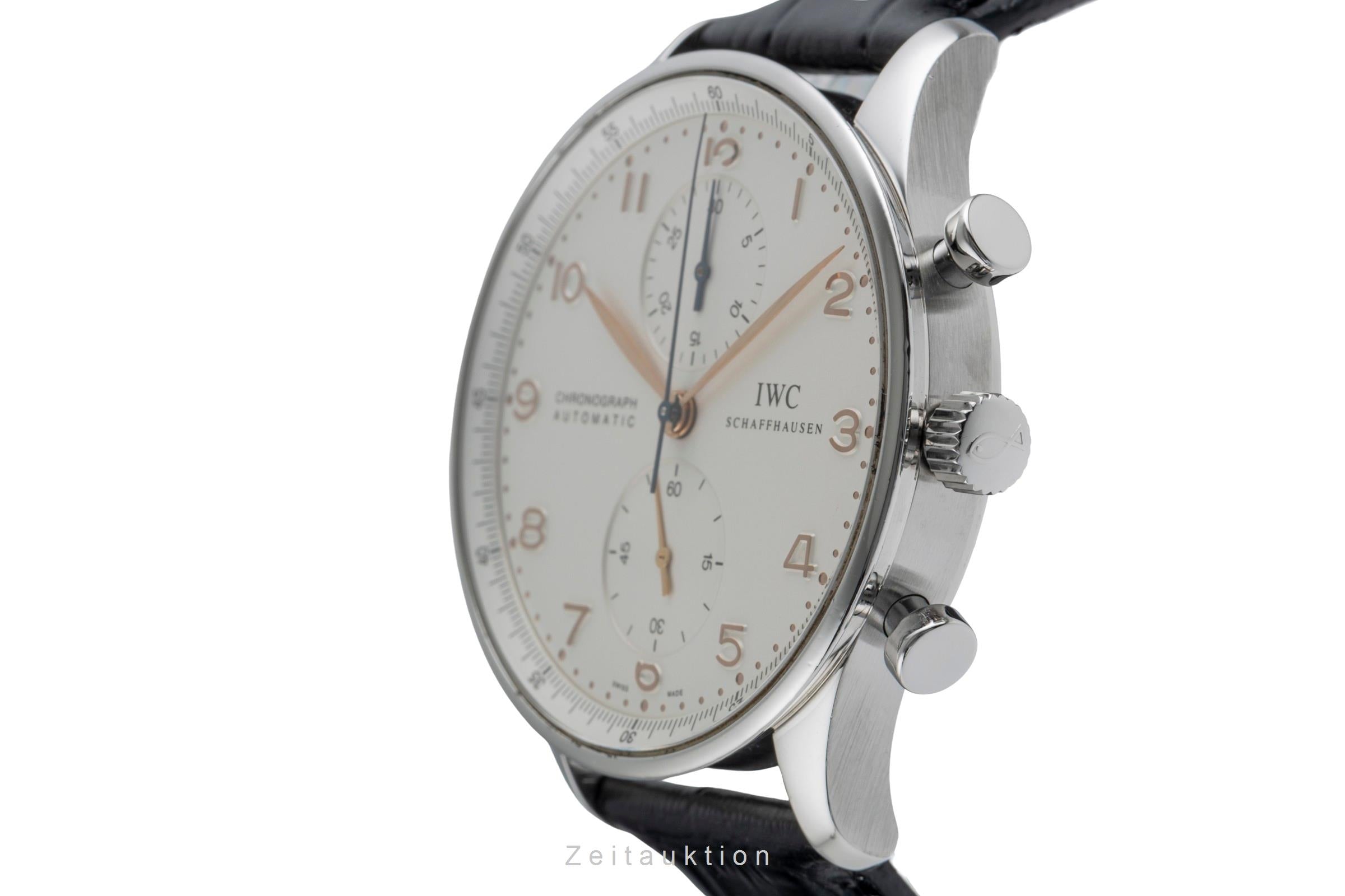 IWC Portugieser chronograph steel automatic men's watch IW371401 LP: 9100EUR  [2504701]