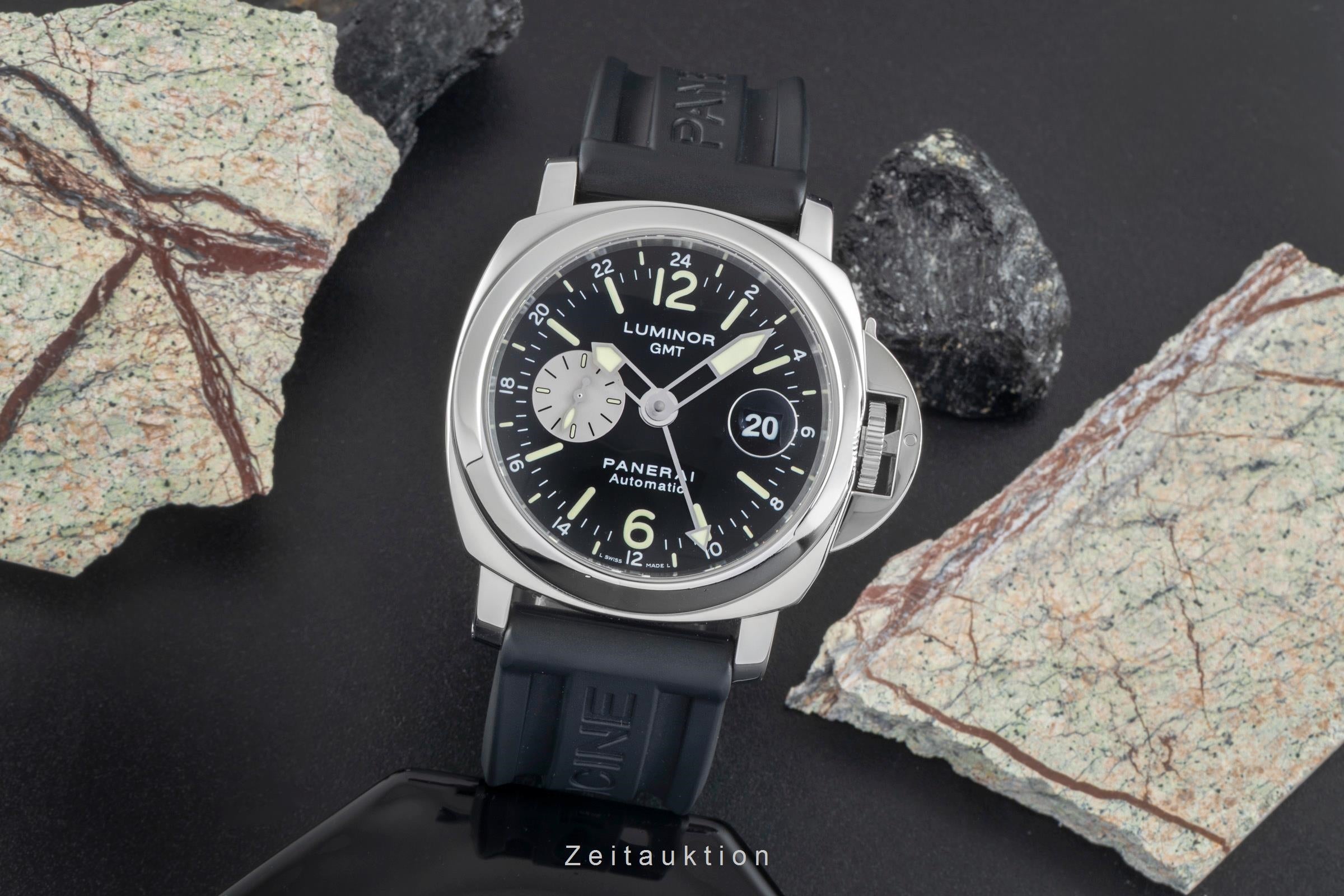 Panerai Luminor GMT acero automático reloj para caballeros PAM00088  [2504702]