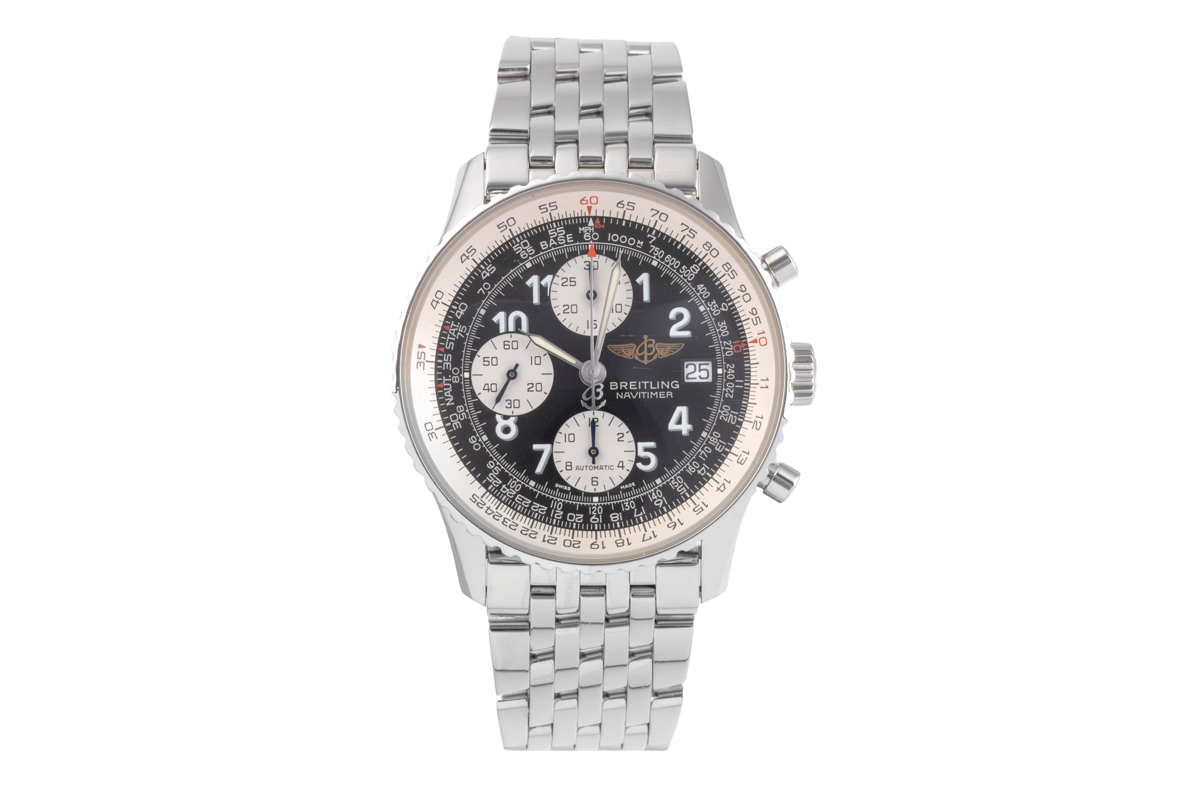 Breitling Old Navitimer chronograph steel automatic men's watch A13322  [2504712]