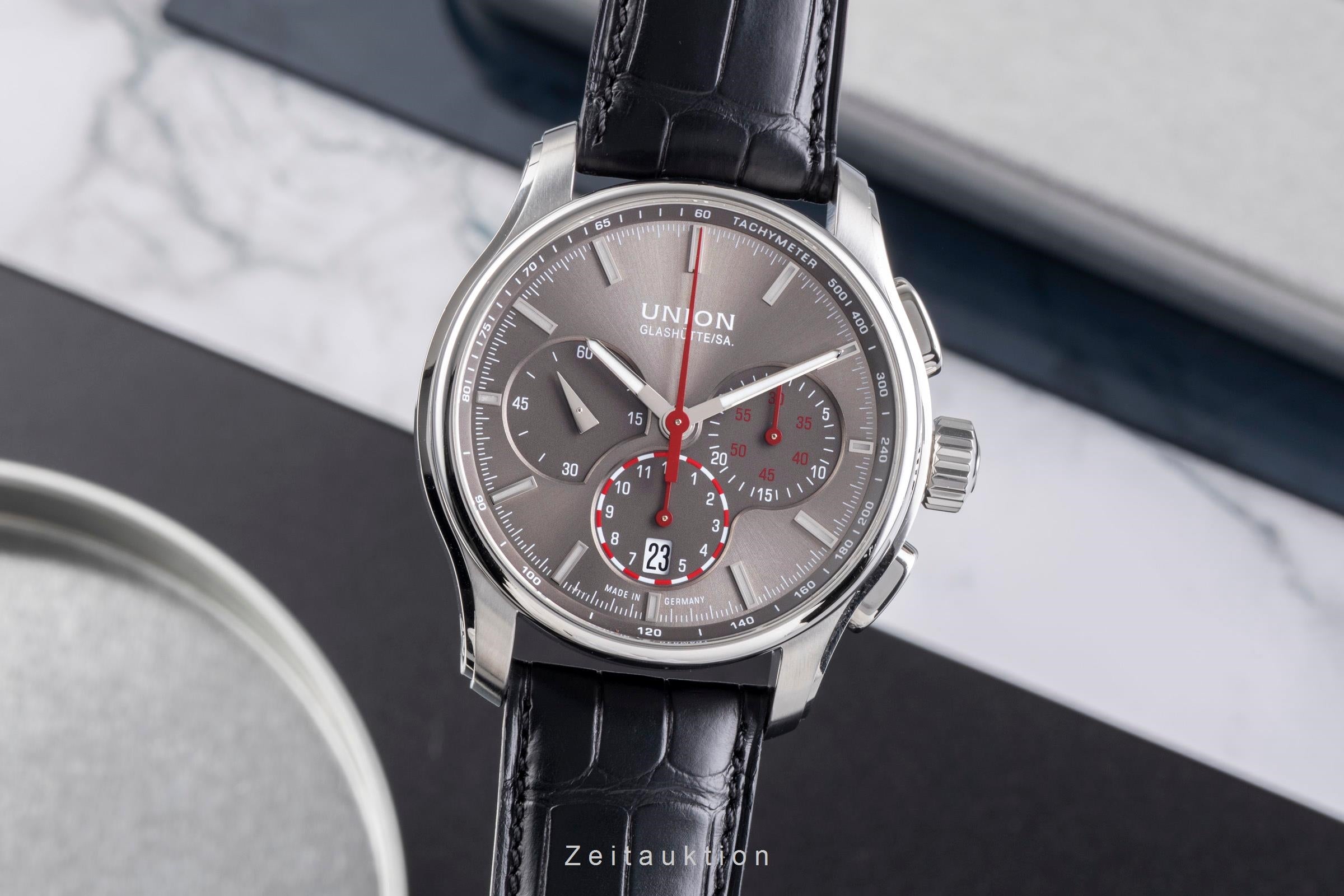 Union Glashütte Belisar Chronograph Grey Racing Dial Automatik Ref. D002.427A  [2504716]