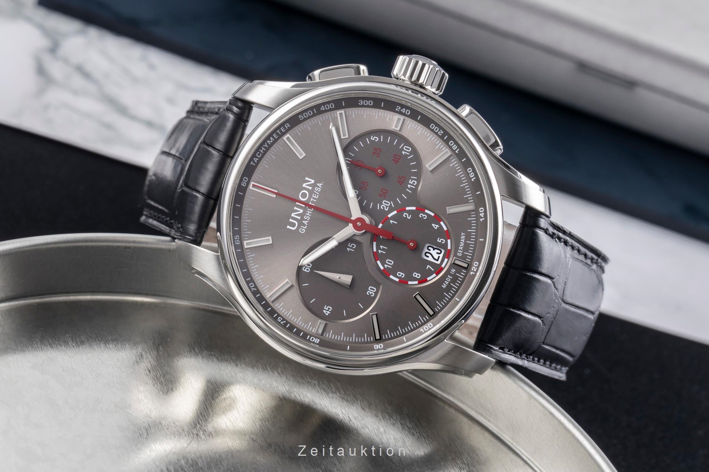 Union Glashütte Belisar chronograph steel automatic men's watch D002.427A  [2504716]