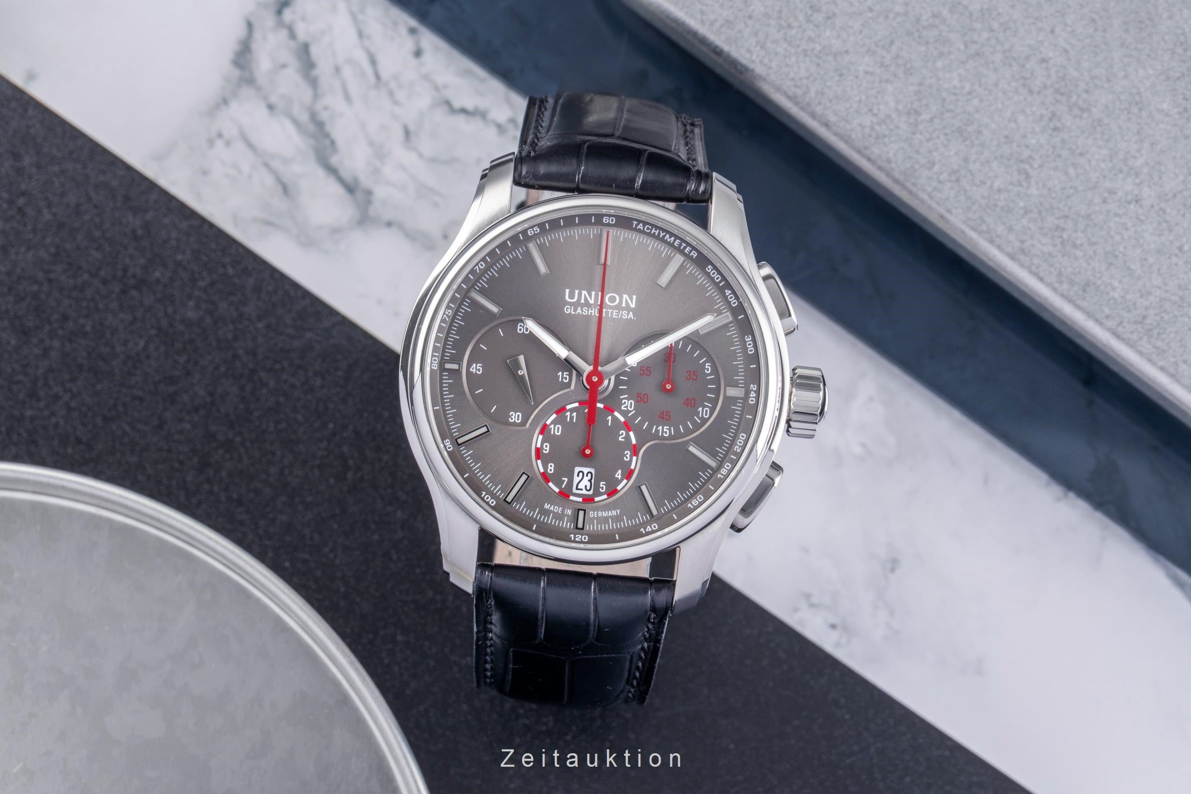 Union Glashütte Belisar chronograph steel automatic men's watch D002.427A  [2504716]