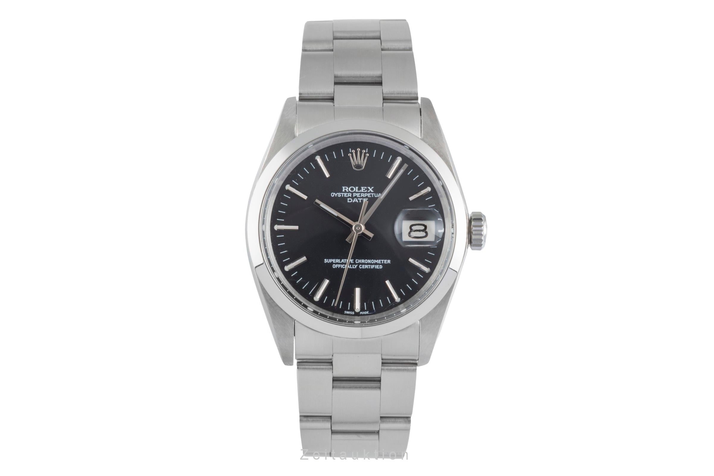 Rolex Date steel automatic men's watch 1500  [2504718]