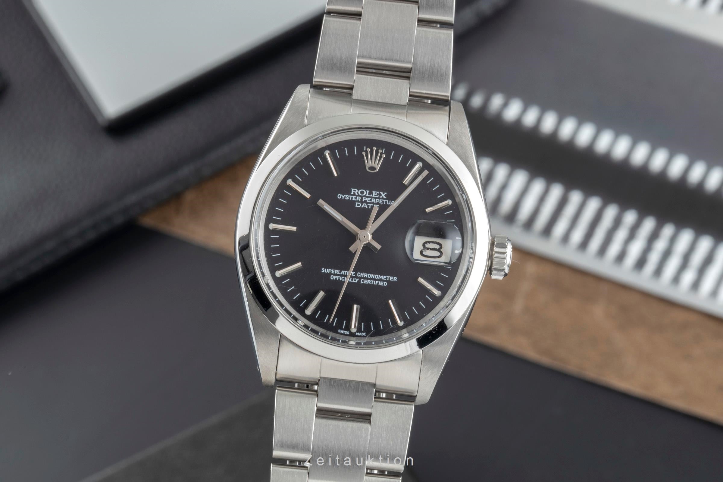 Rolex Date steel automatic men's watch 1500  [2504718]