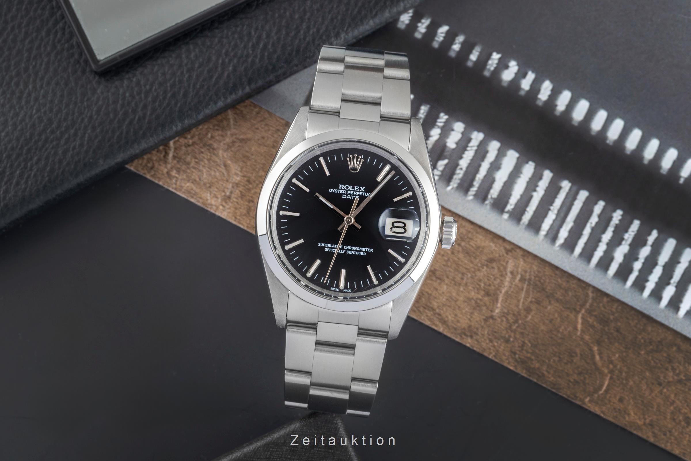 Rolex Date steel automatic men's watch 1500  [2504718]