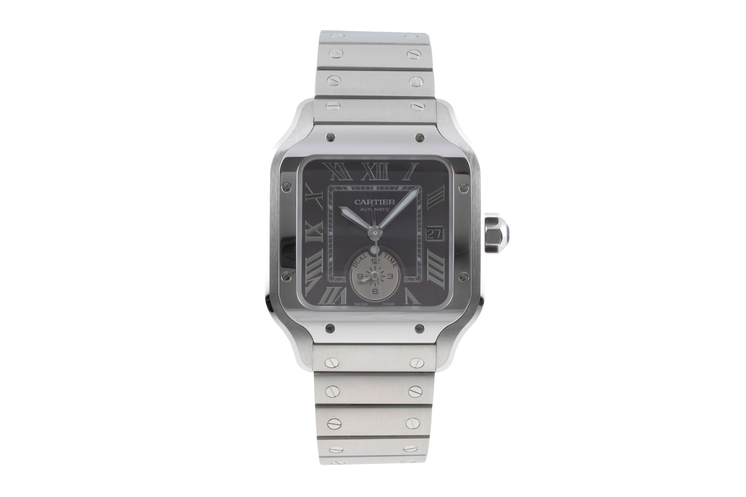Cartier Santos steel automatic men's watch WSSA0076 LP: 10500EUR  [2504723]