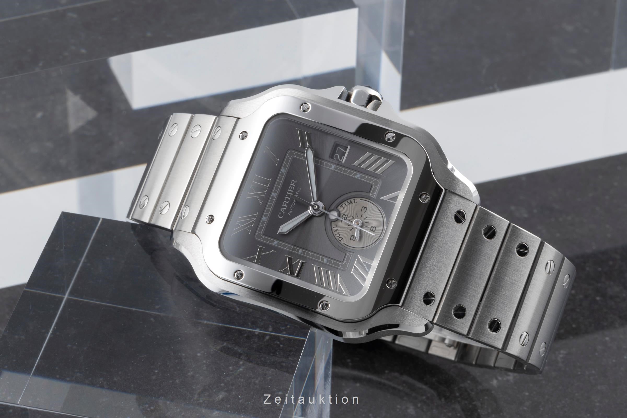 Cartier Santos steel automatic men's watch WSSA0076 LP: 10500EUR  [2504723]