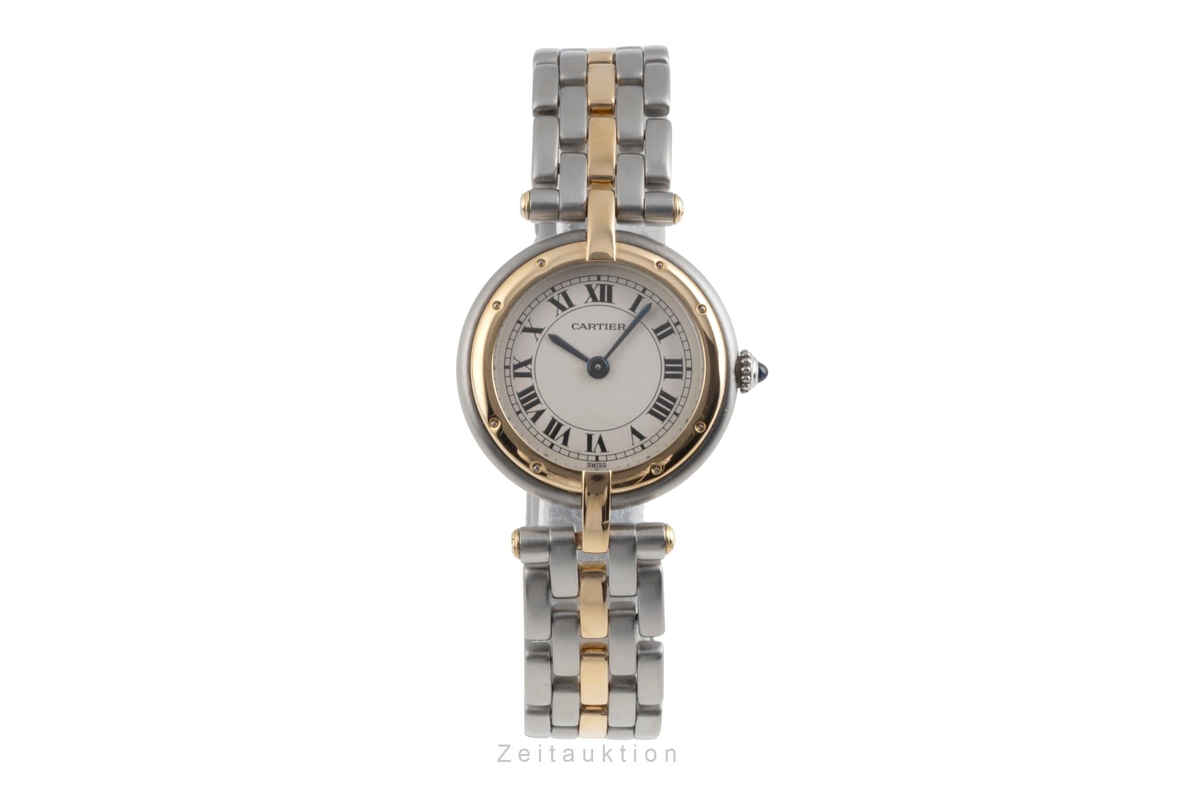 Cartier Panthere Ronde 1 Row Stahl / Gold Quarz Damenuhr Ref. 66920 [2504731]