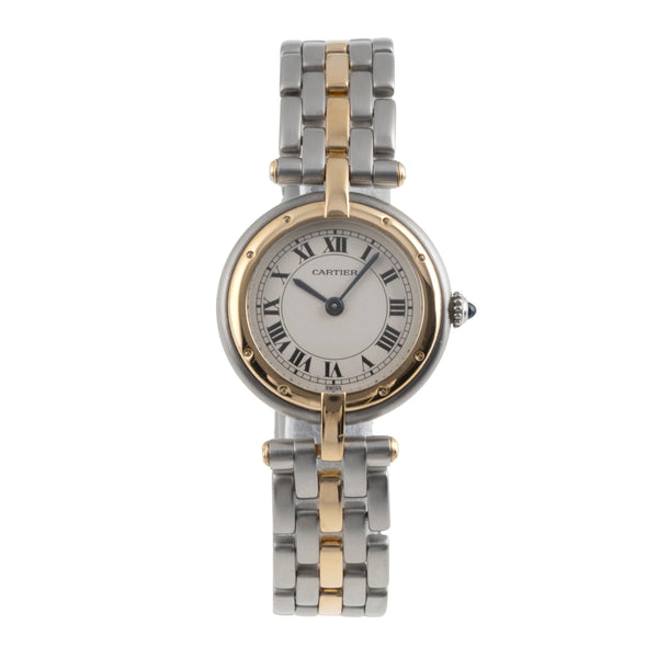 Cartier Panthere Ronde 1 Row Stahl / Gold Quarz Damenuhr Ref. 66920 [2504731]