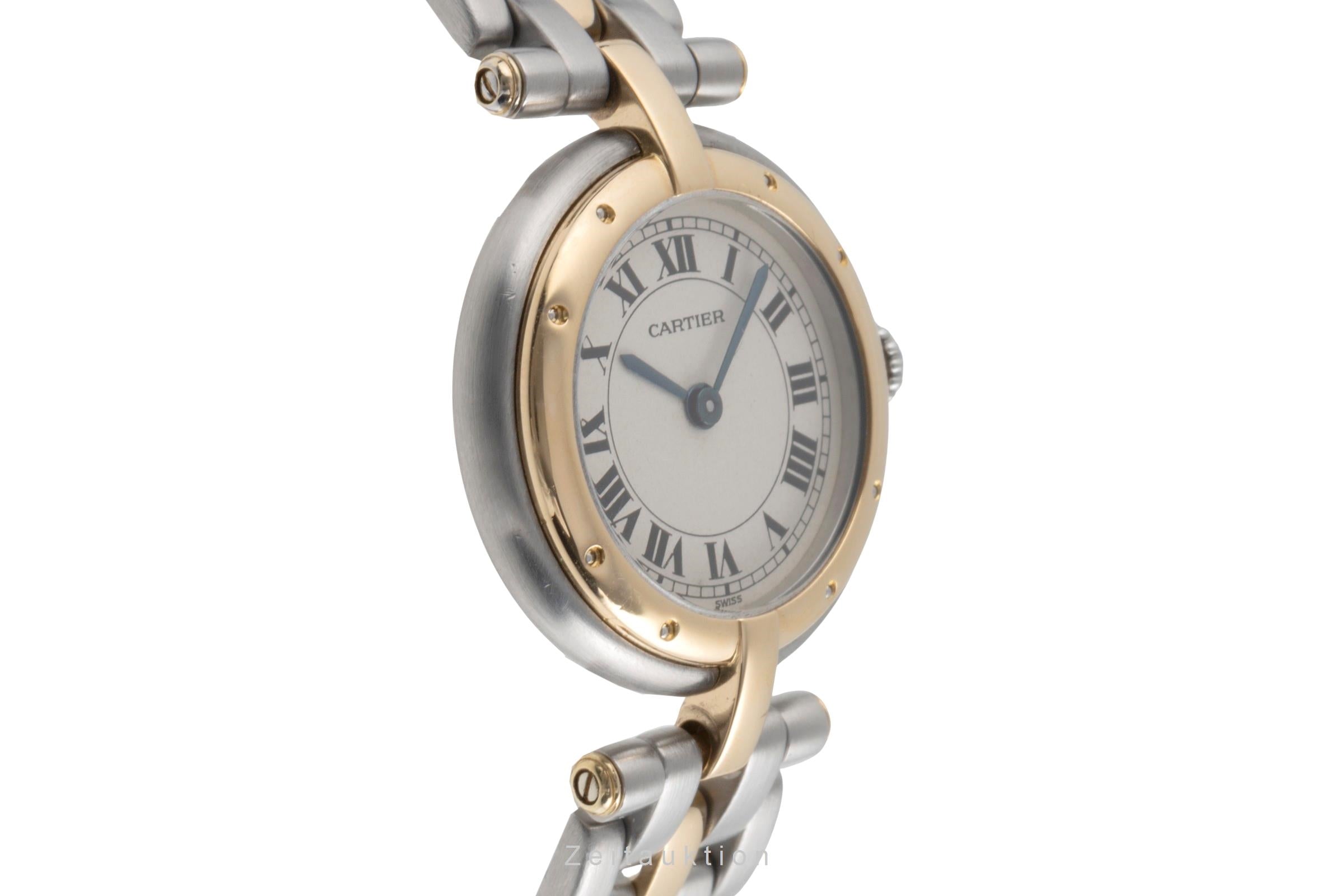 Cartier Panthere Ronde 1 Row Stahl / Gold Quarz Damenuhr Ref. 66920 [2504731]