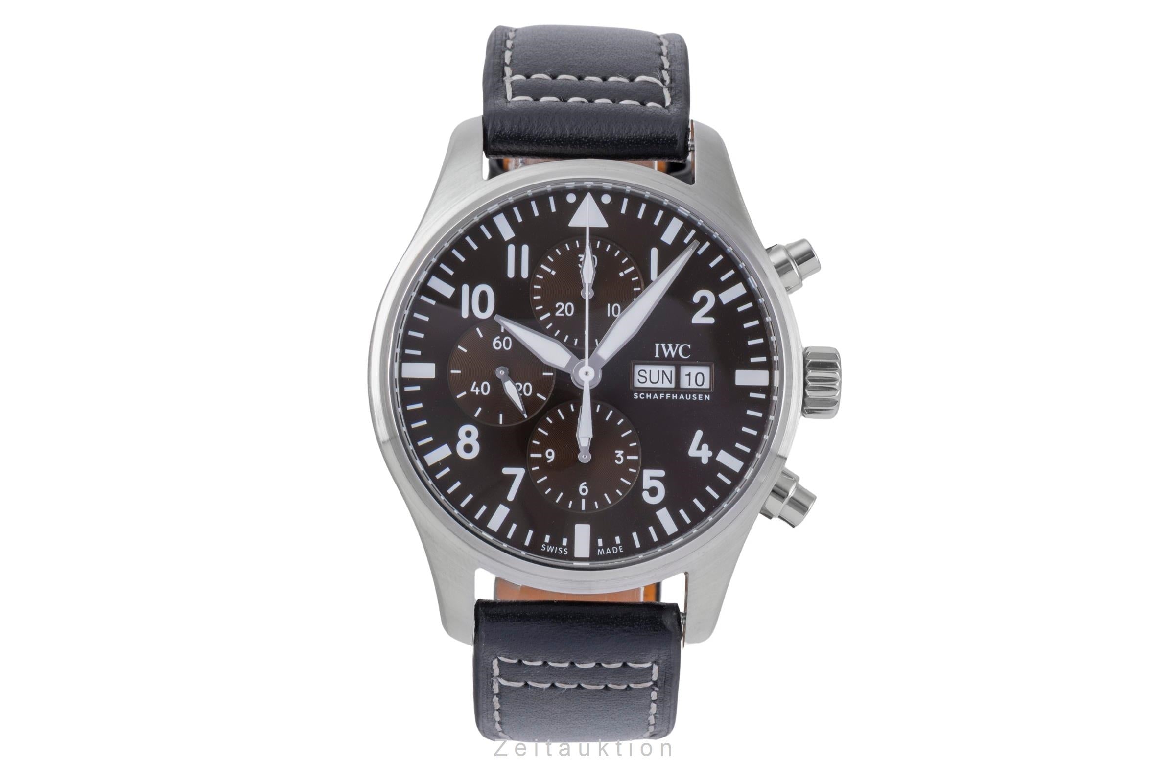 IWC Pilot chronograph steel automatic men's watch IW377713 LP: 7800EUR  [2504732]