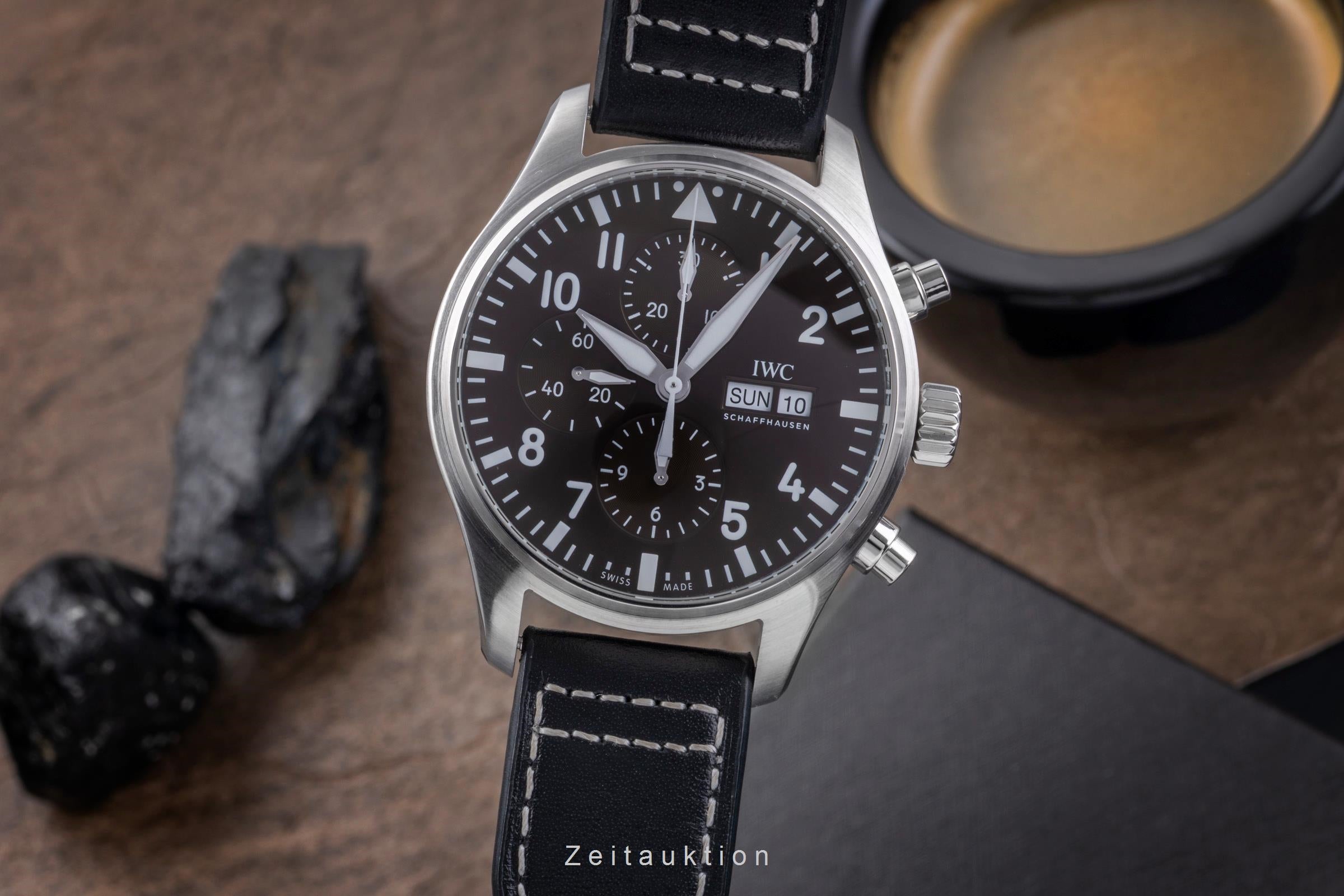 ＩＷＣ IWC Pilot chronograph steel automatic Kal. 79320 Ref. IW377713