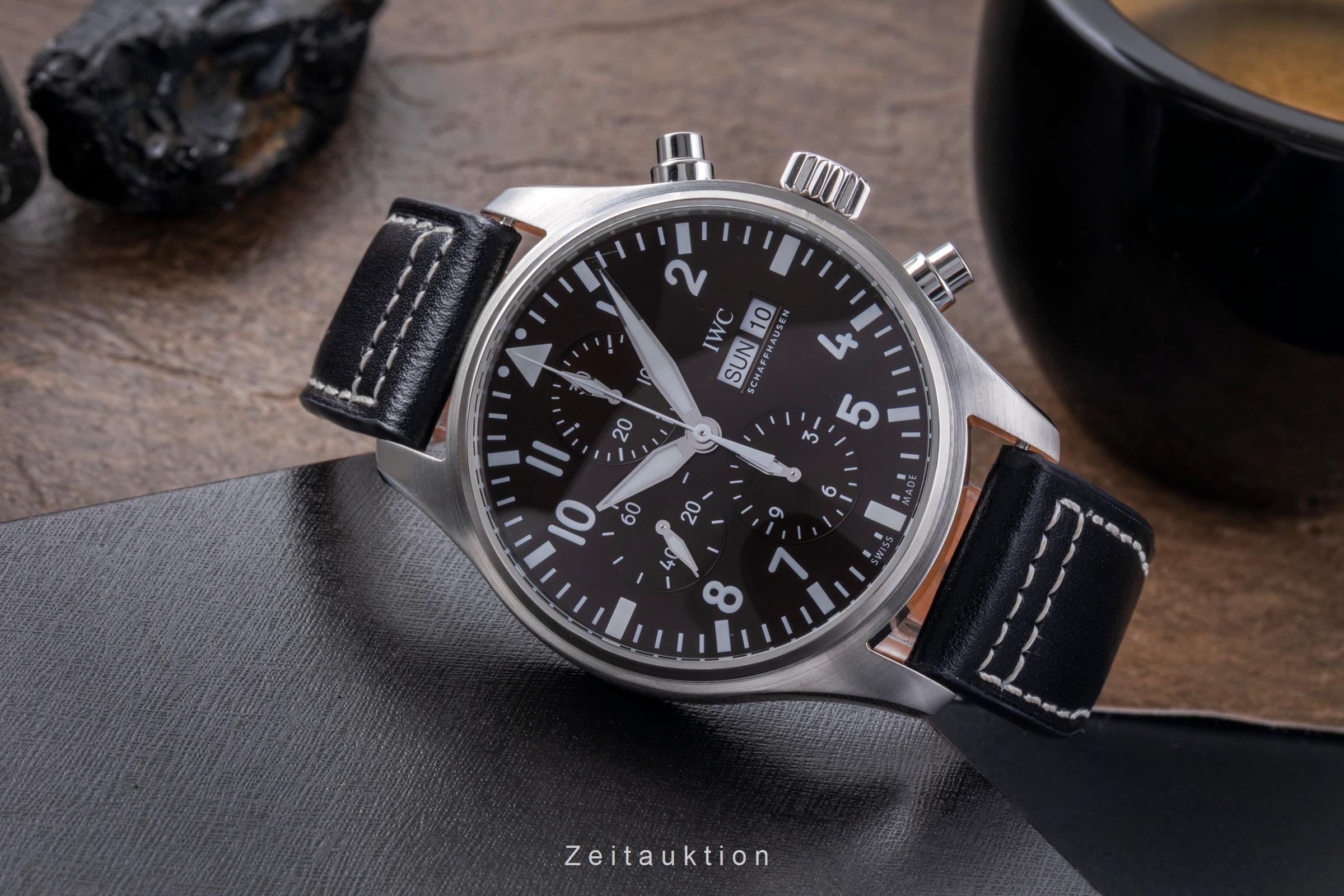 IWC Pilot chronograph steel automatic men's watch IW377713 LP: 7800EUR  [2504732]