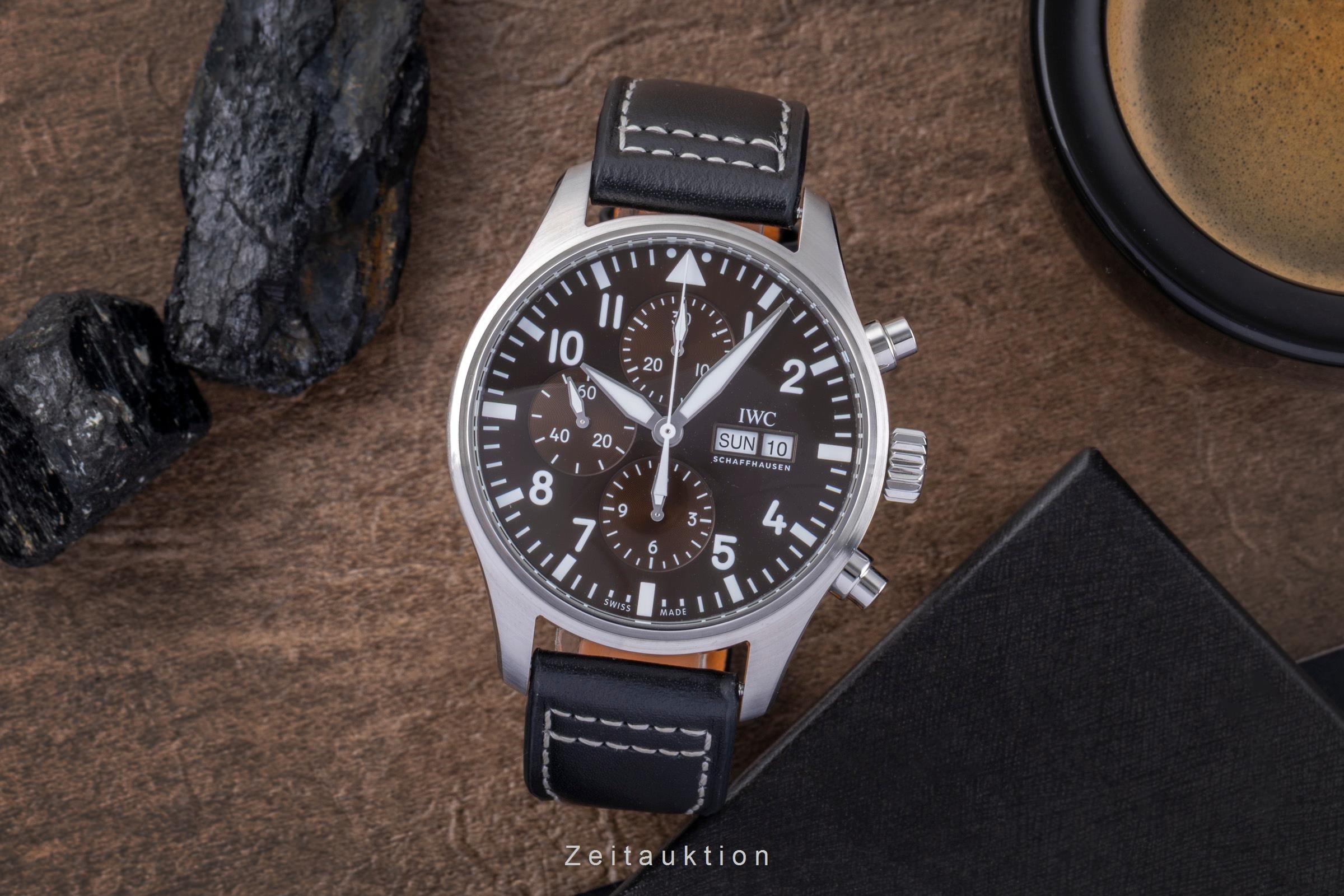 IWC Pilot chronograph steel automatic men's watch IW377713 LP: 7800EUR  [2504732]