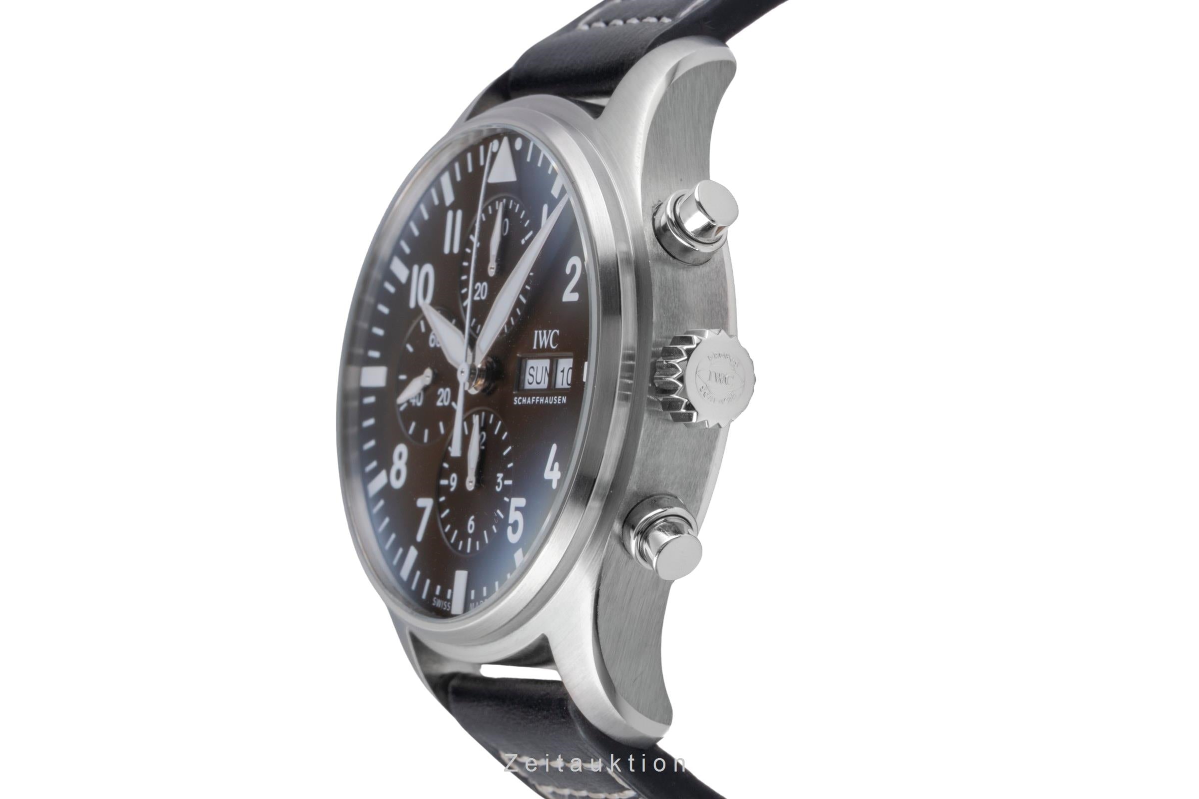 IWC Pilot chronograph steel automatic men's watch IW377713 LP: 7800EUR  [2504732]