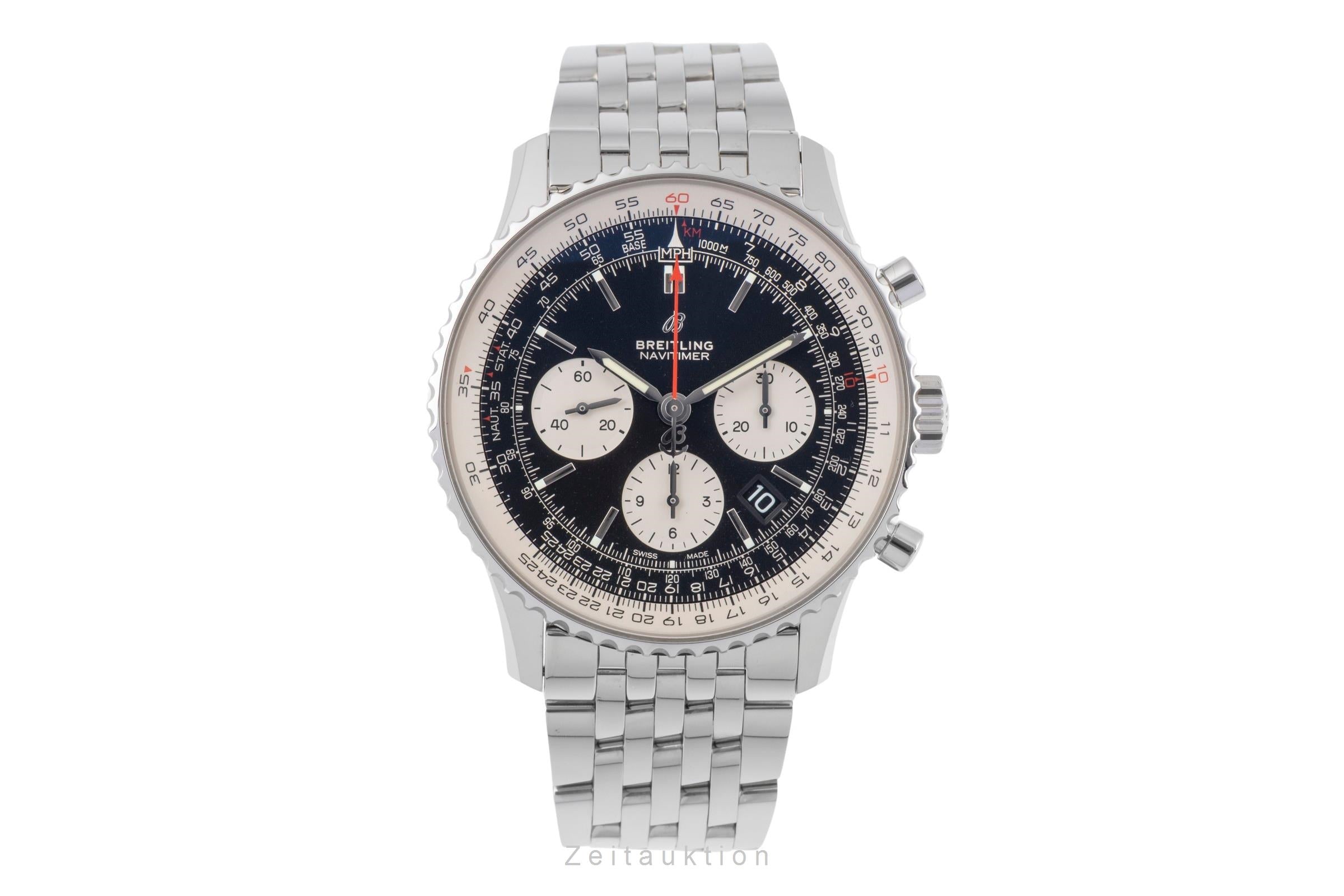 Breitling Navitimer chronograph steel automatic men's watch AB0121 LP: 9050EUR  [2504733]