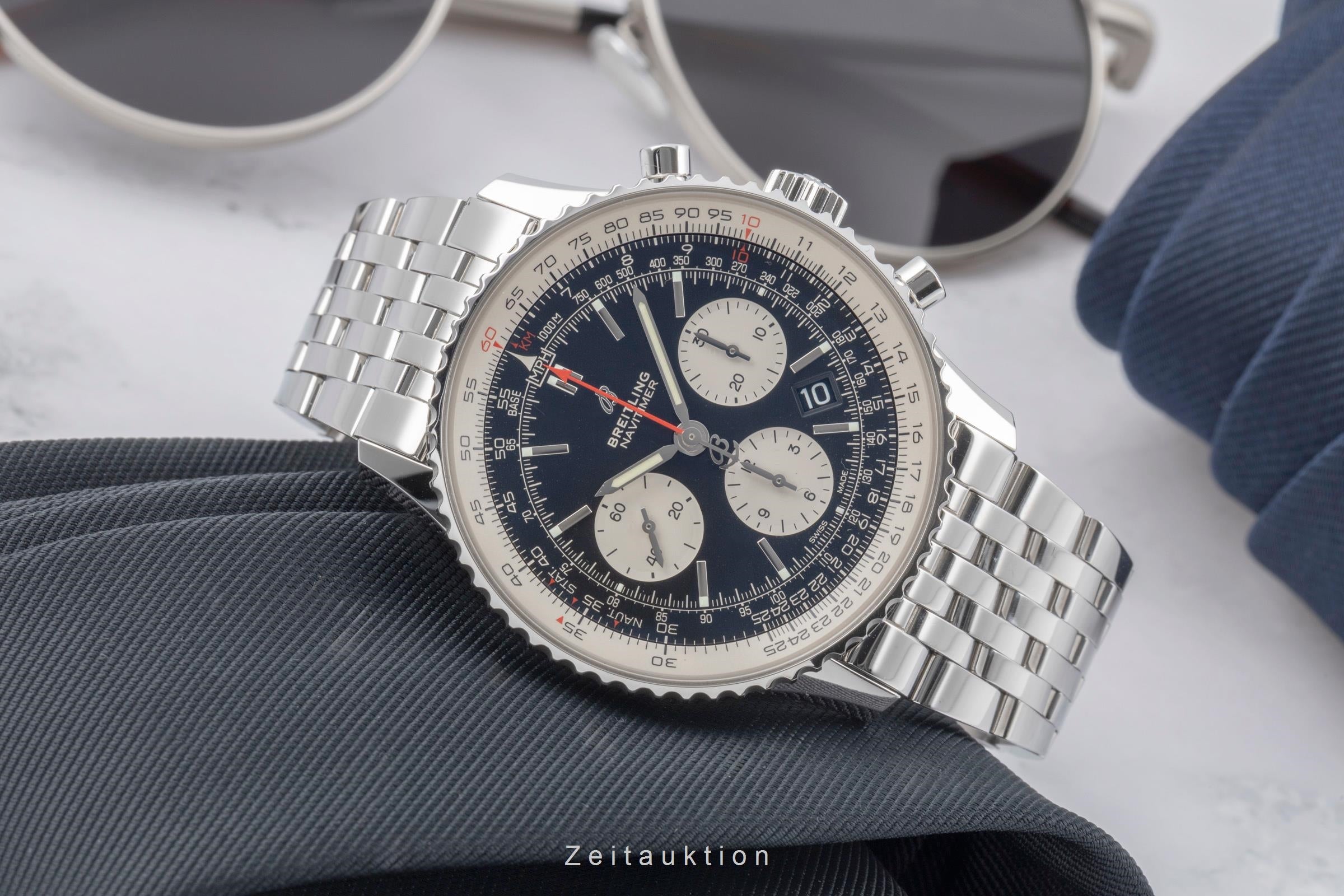 Breitling Navitimer chronograph steel automatic men's watch AB0121 LP: 9050EUR  [2504733]