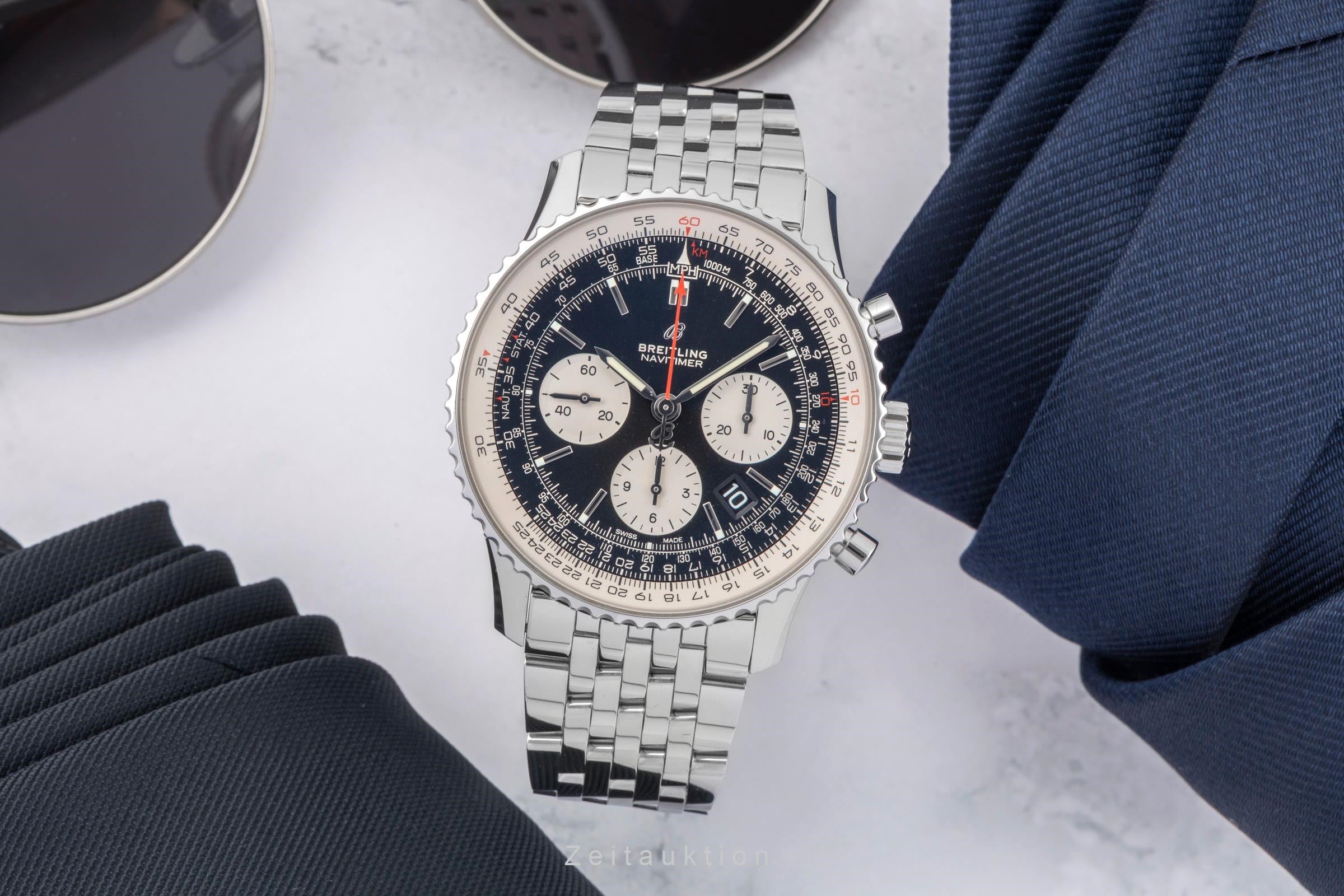 Breitling Navitimer chronograph steel automatic men's watch AB0121 LP: 9050EUR  [2504733]