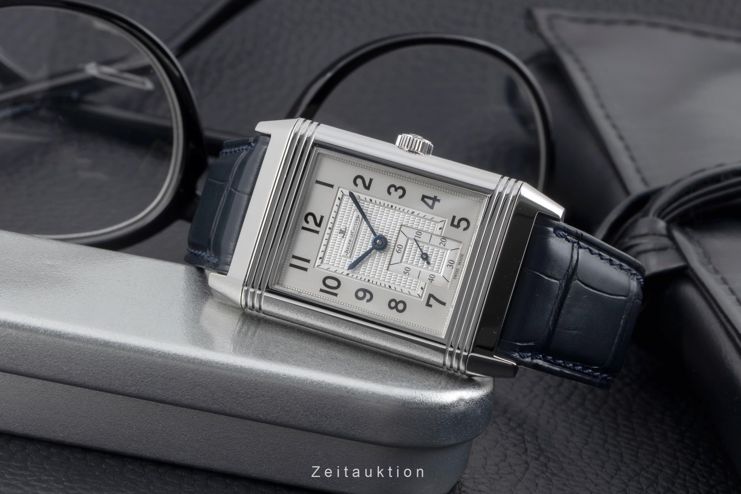 Jaeger LeCoultre Reverso acciaio carica manuale orologio da uomo Q3738420, 273.8.04  [2504735]