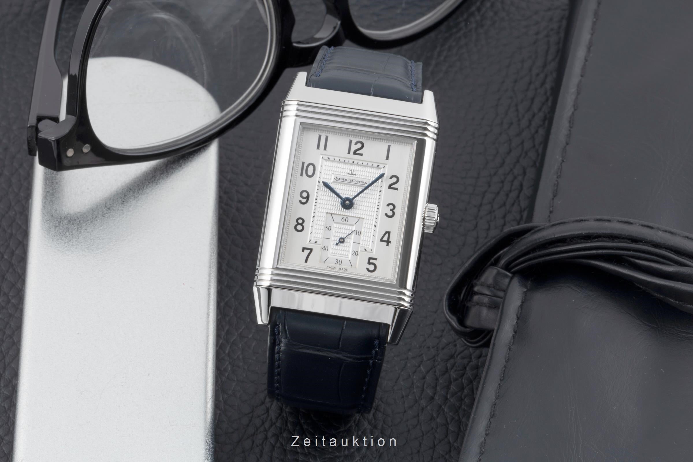 Jaeger LeCoultre Reverso acciaio carica manuale orologio da uomo Q3738420, 273.8.04  [2504735]