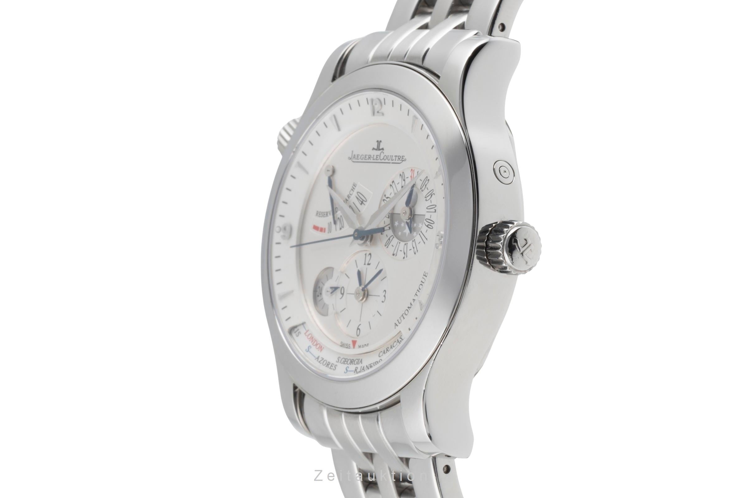 Jaeger LeCoultre Master Geographic acero automático reloj para caballeros Q1508120, 147.8.57.S  [2504736]