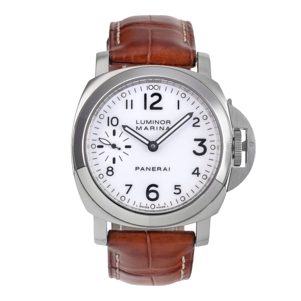 Panerai Luminor Marina acier à remontage manuel montre pour hommes PAM00113 LP: 6200EUR  [2504742]