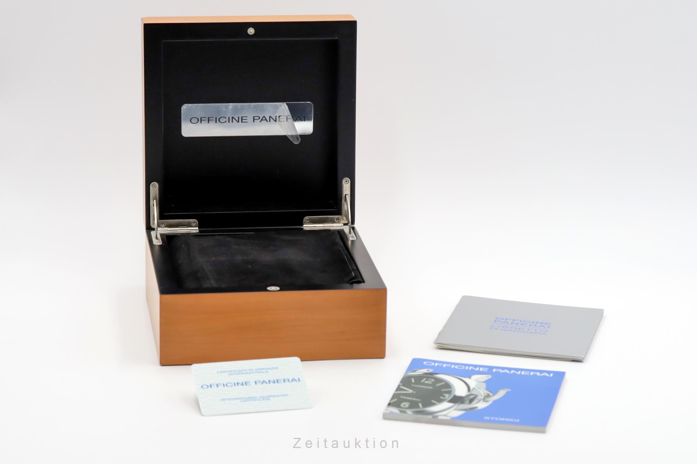 Panerai Luminor Marina acier à remontage manuel montre pour hommes PAM00113 LP: 6200EUR  [2504742]