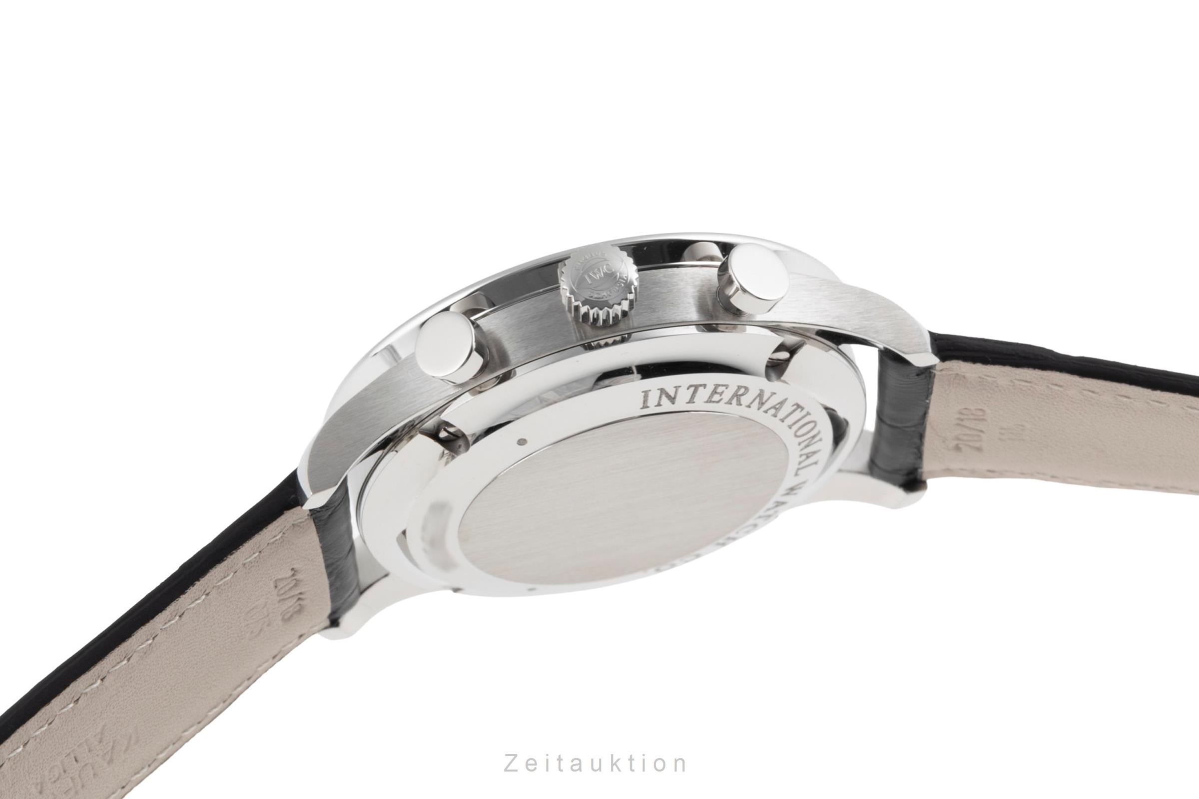 IWC Portugieser chronograph steel automatic men's watch IW371447 LP: 9100EUR  [2504743]