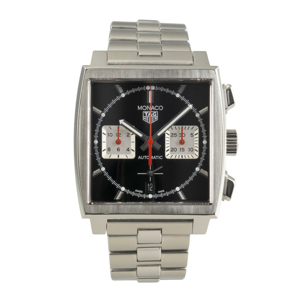 Tag Heuer Monaco chronographe acier automatique montre pour hommes CBL2113.BA0644 LP: 7800EUR  [2504744]