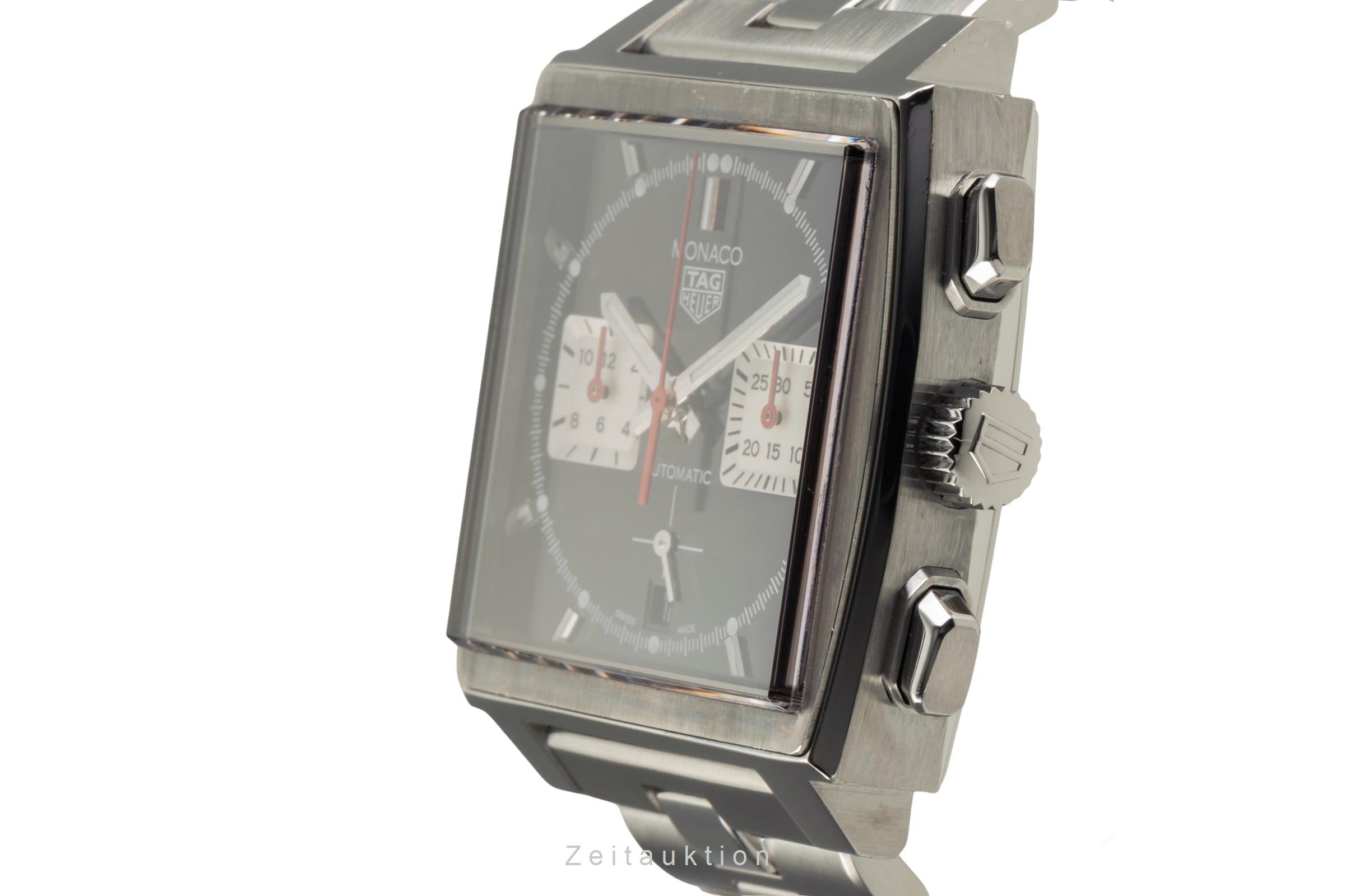 Tag Heuer Monaco chronographe acier automatique montre pour hommes CBL2113.BA0644 LP: 7800EUR  [2504744]