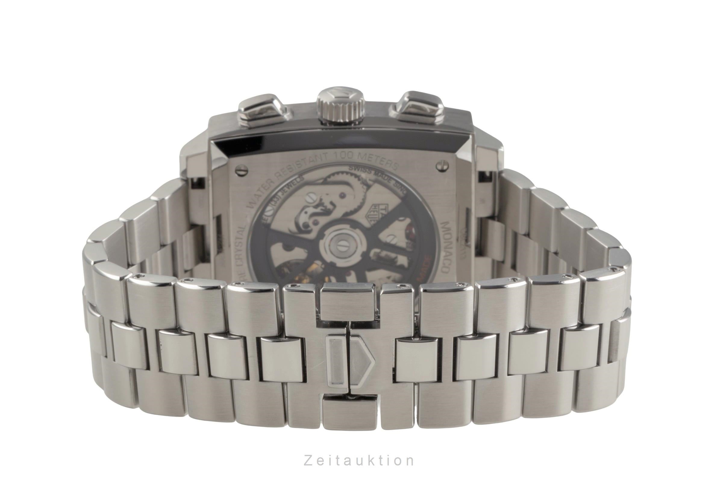 Tag Heuer Monaco chronographe acier automatique montre pour hommes CBL2113.BA0644 LP: 7800EUR  [2504744]