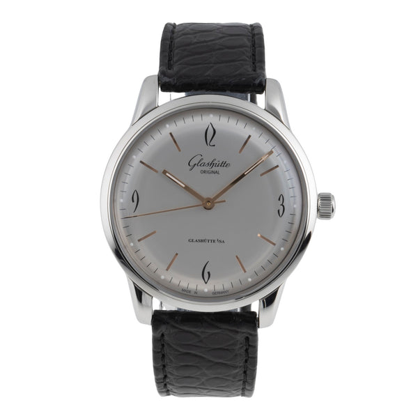 Glashütte Sixties acciaio automatismo orologio da uomo 1-39-52-01-02-04 LP: 7100EUR  [2504746]