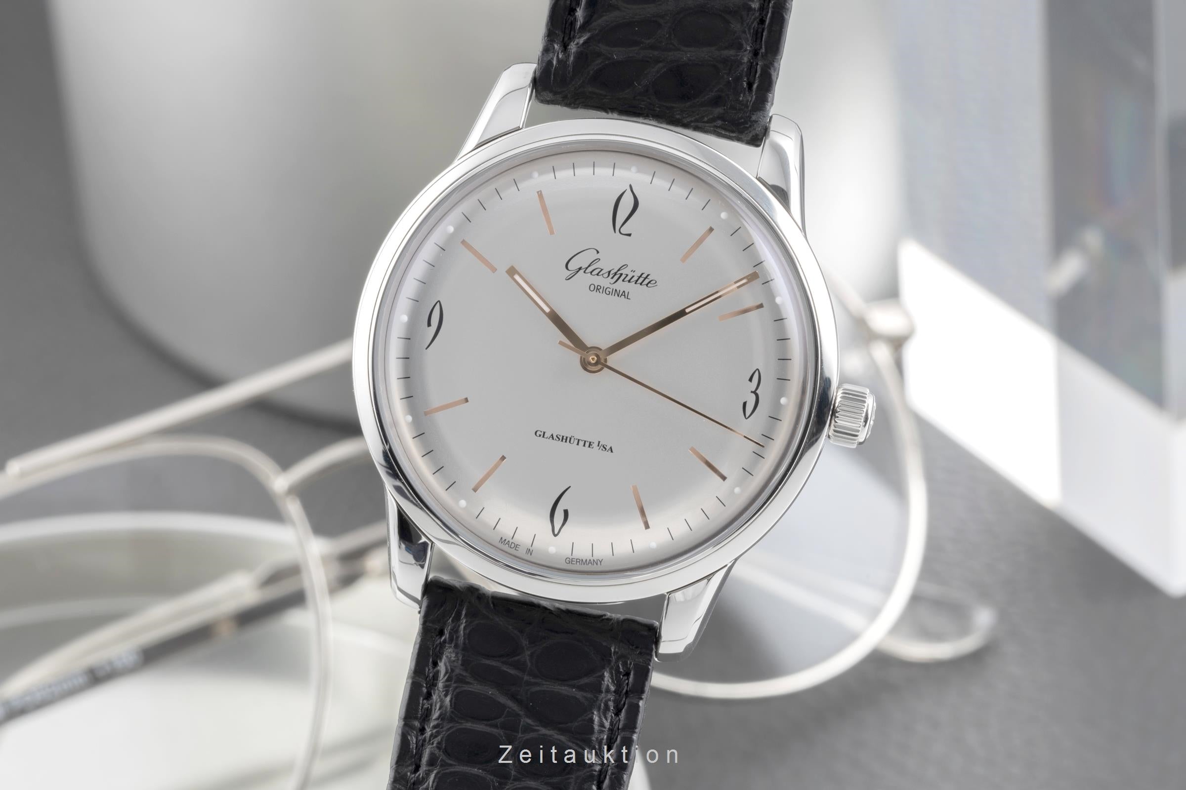 Glashütte Sixties acier automatique montre pour hommes 1-39-52-01-02-04 LP: 7100EUR  [2504746]